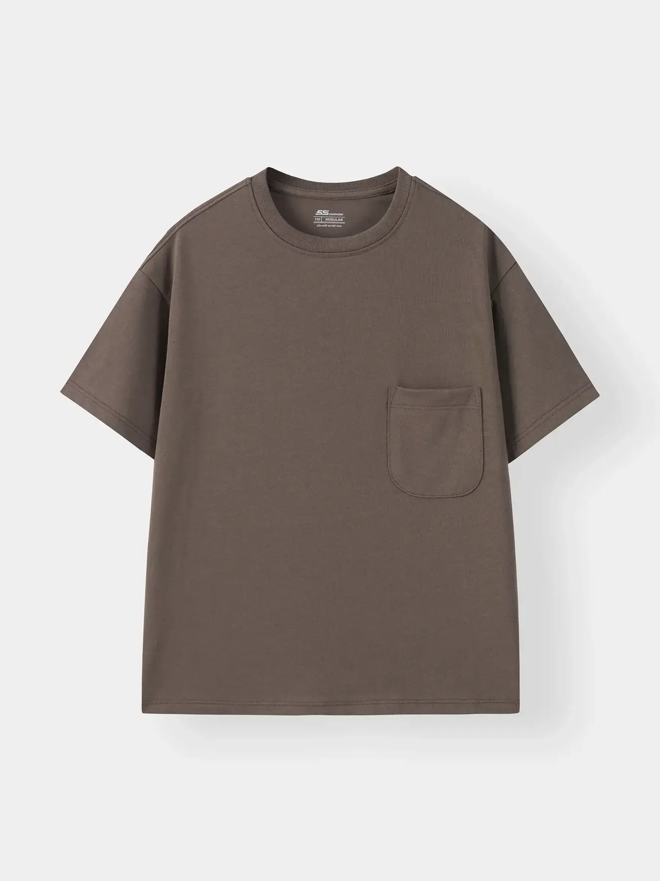Áo Thun Bé Trai 5S Fashion Có Túi Ngực Phom Regular B0ATS26005