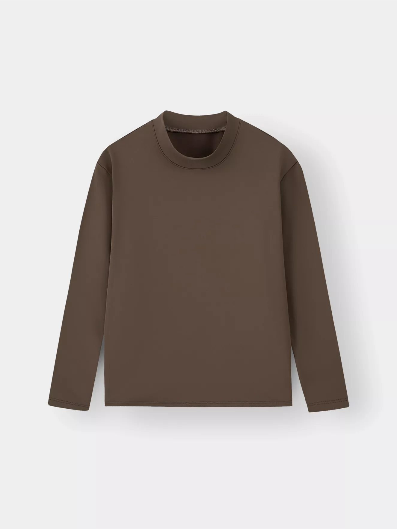 Áo Giữ Nhiệt Cổ 3 Phân Cho Bé Trai Bé Gái HEAT-TECH Extra-warm Lót Bông Nỉ K0AGN25006