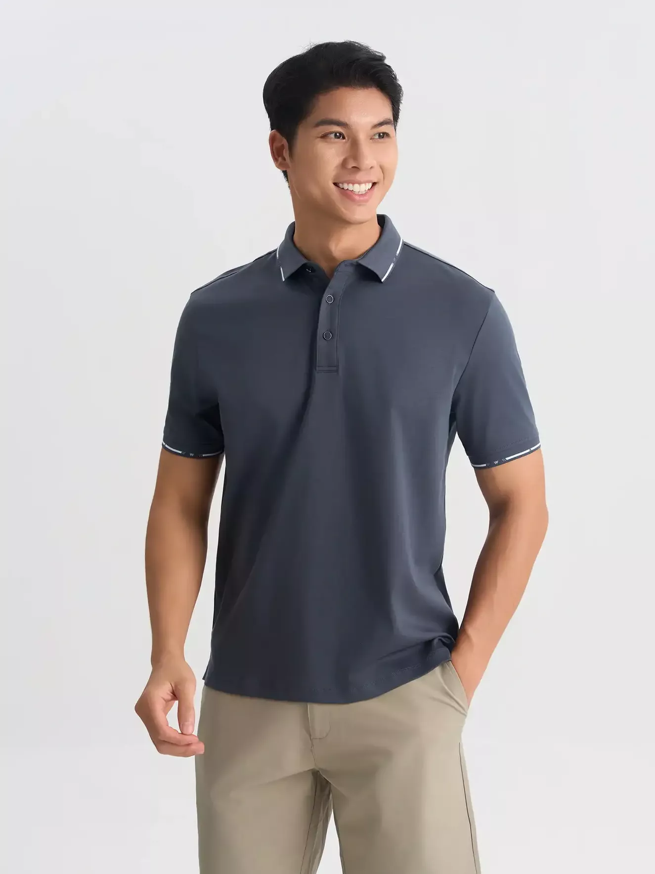 Áo Polo Nam 5S FASHION 100% Cotton Phom Regular APC25024