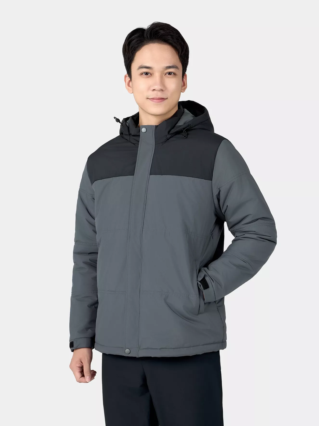 Áo Phao Nam Chần Bông 5S Fashion Can Phối Regular APH24048