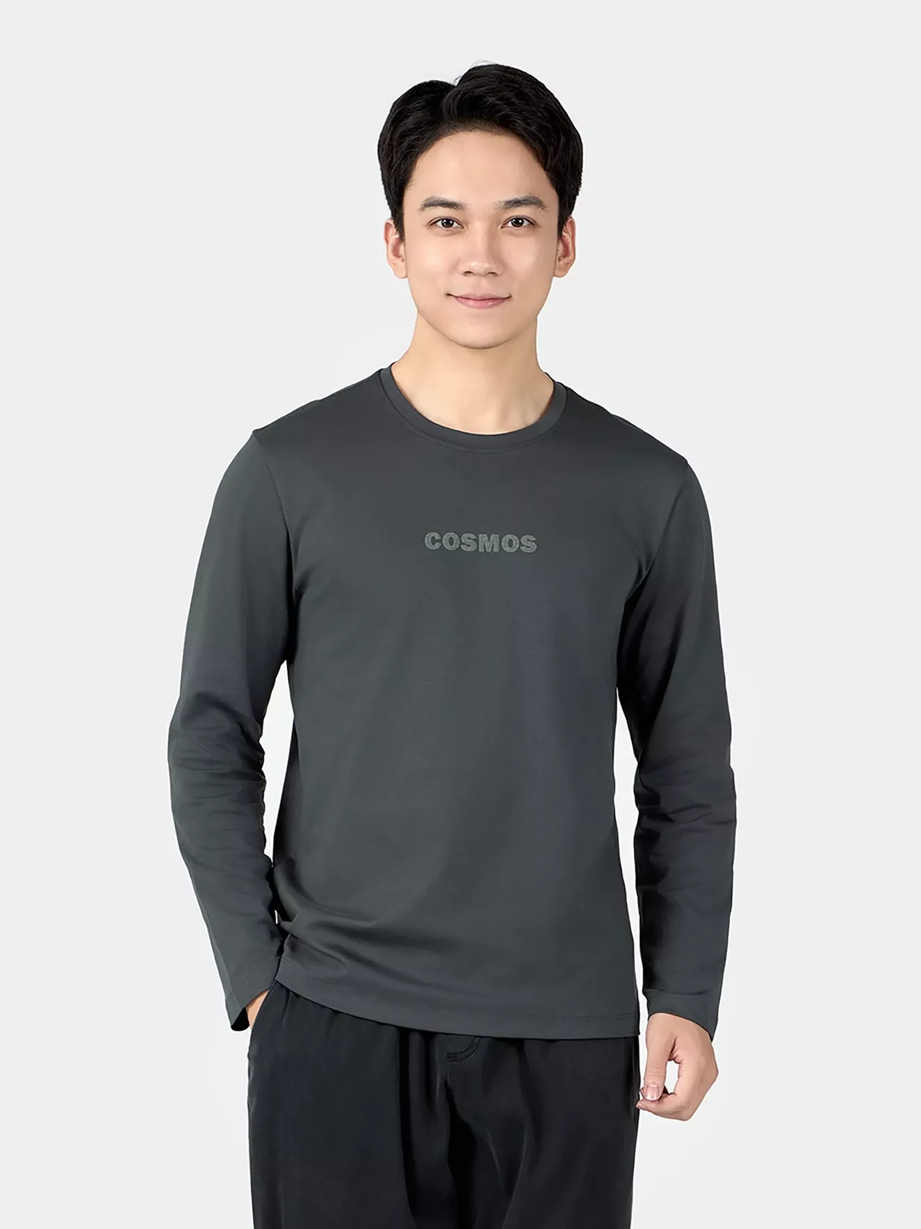 Áo Thun Nam Dài Tay 5S Fashion In Chữ Phom Slimfit ATH24029