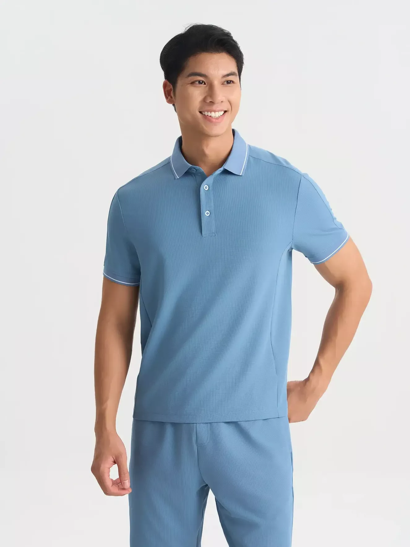 Áo Polo Nam 5S Fashion Hiệu Ứng Classic Phom Slimfit BAPC25004