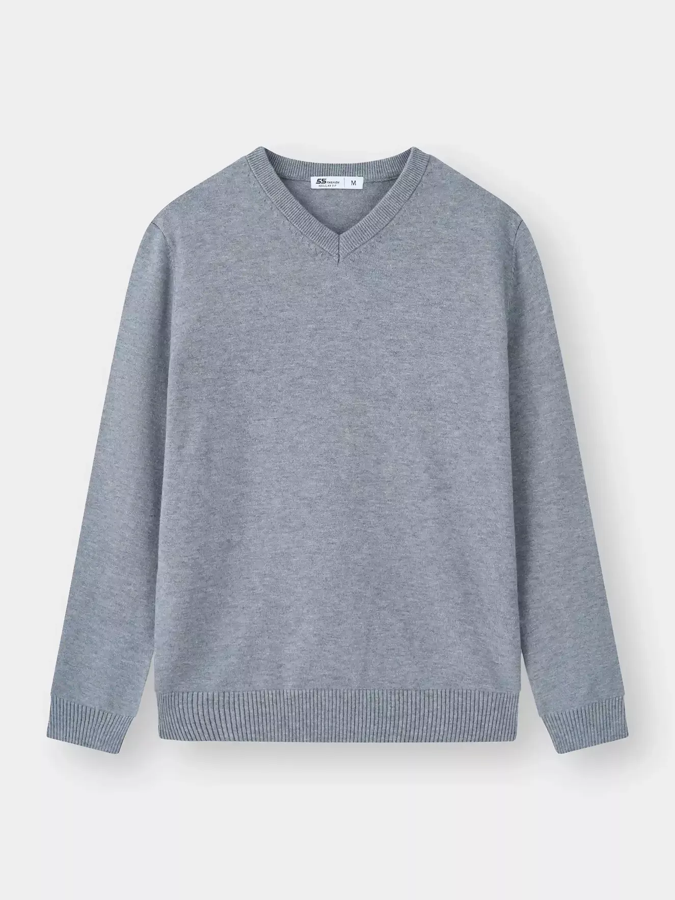 Áo Len Nam Cổ V 5S Fashion Trơn Basic Phom Regular M0ALE25005