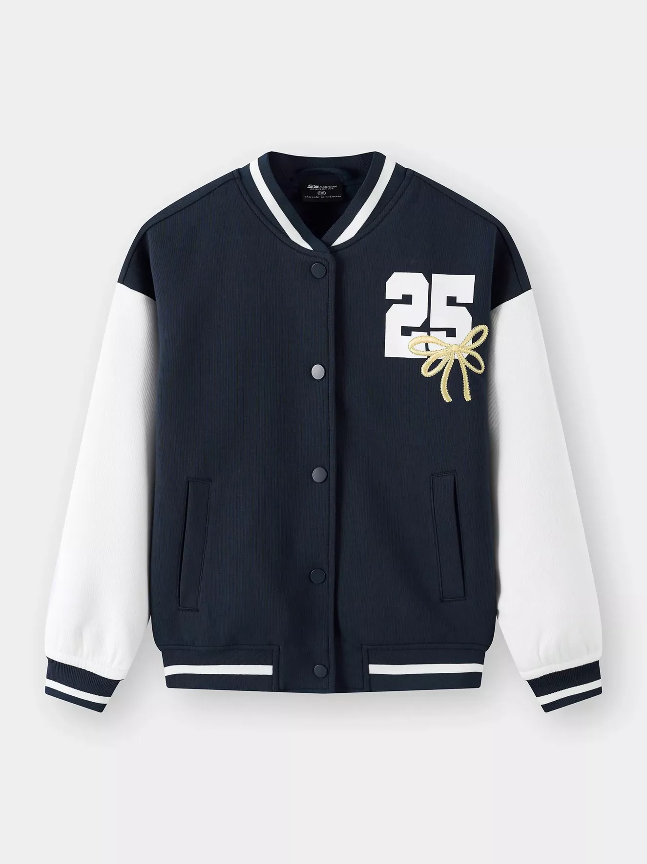 Áo Khoác Bomber Bé Gái 5S Fashion Can Phối G0AKB25007