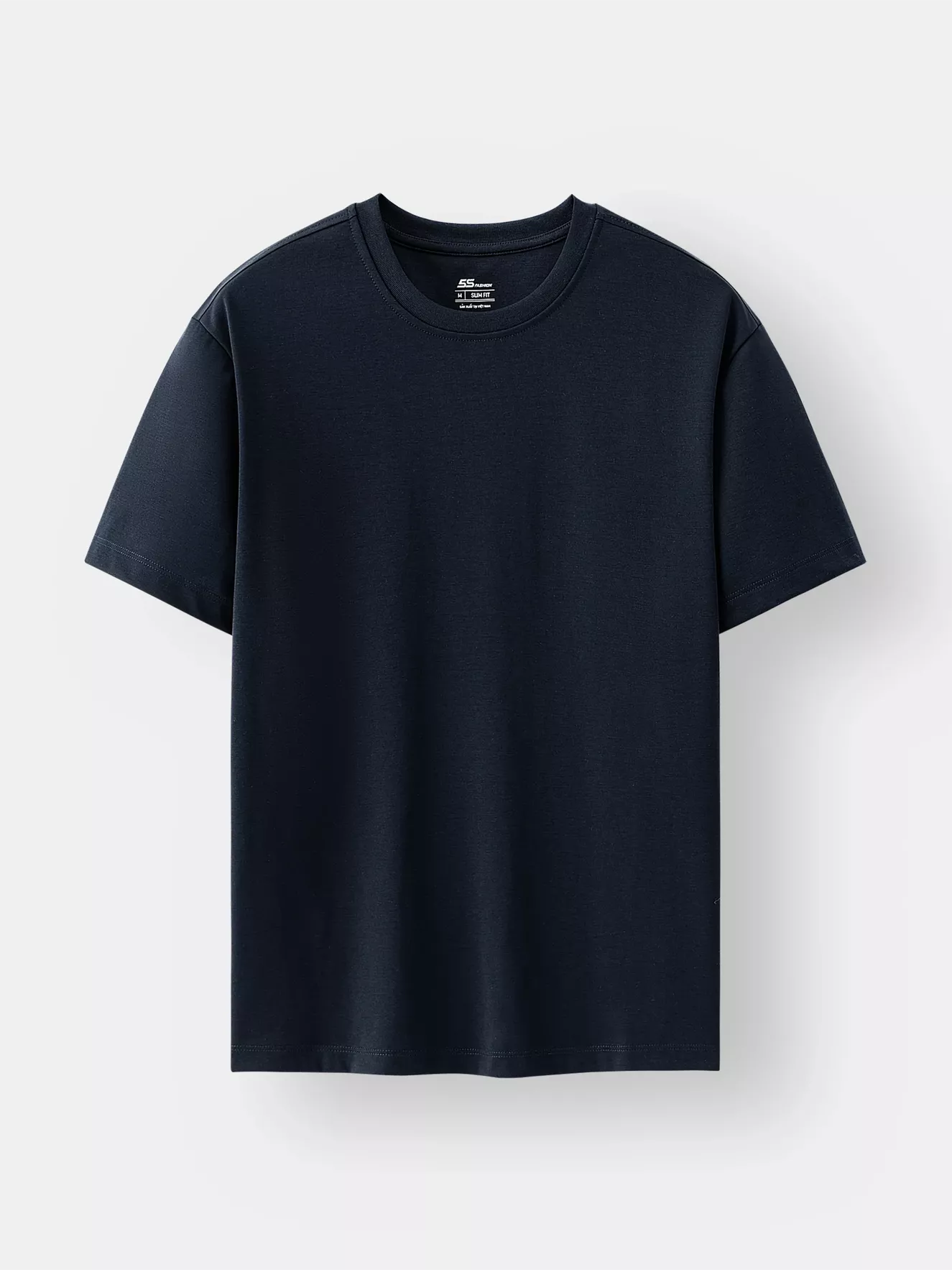 Áo Thun Nam Ngắn Tay 5S Fashion Cotton Trơn Slimfit ATS25058