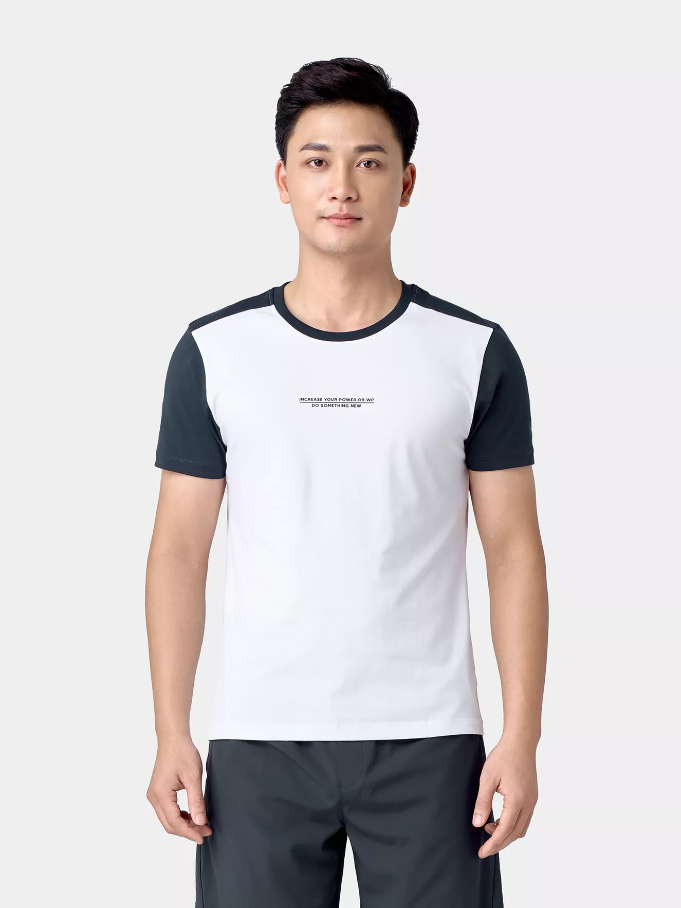 Áo Thun Nam Ngắn Tay 5S Fashion Tay Raglan Slimfit ATS24017
