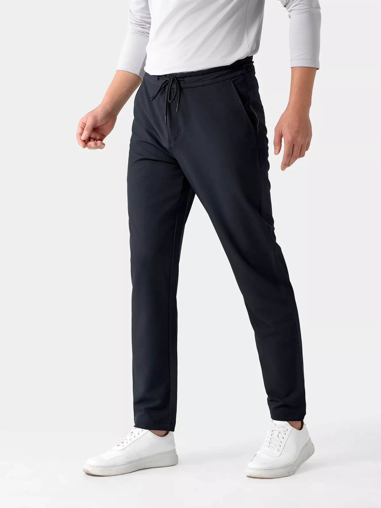 Quần Dài Thể Thao Nam 5S Fashion Cạp Cúc Phối Dây Regular QDT24005