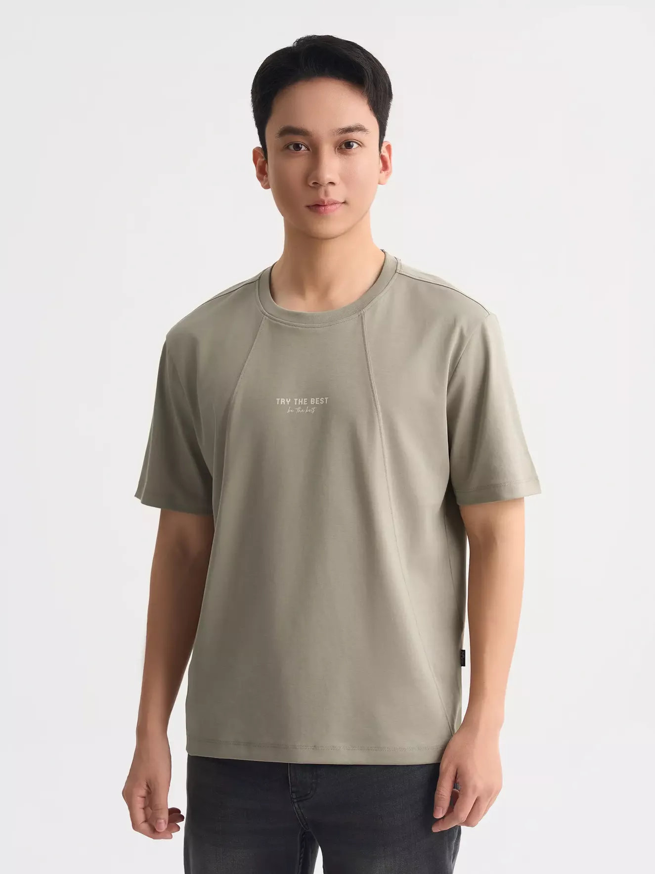 Áo Thun Nam Ngắn Tay 5S Fashion Phom Casual ATS25025