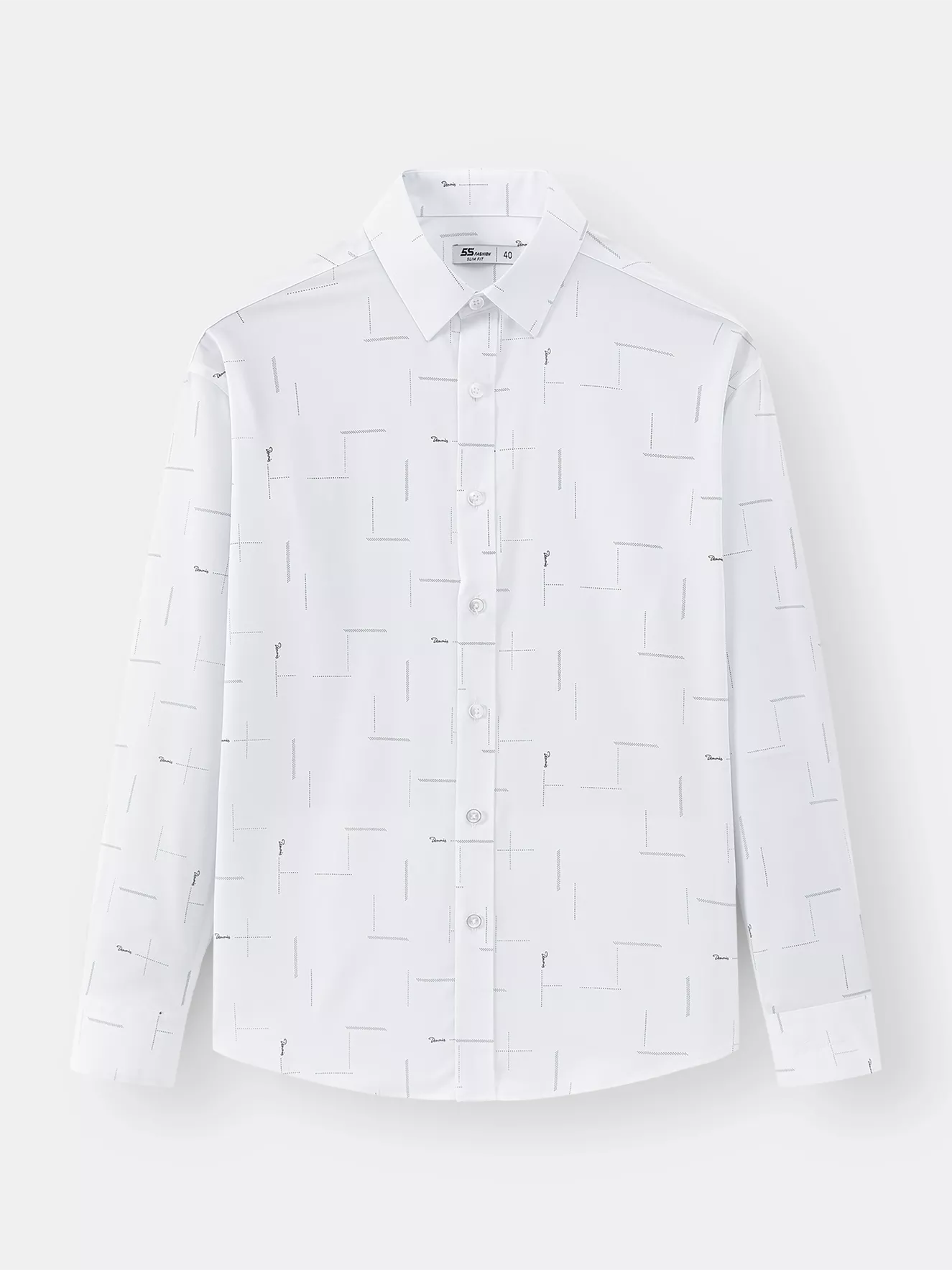 Áo Sơ Mi Nam Họa Tiết 5S Fashion Phom Slimfit ASM24017