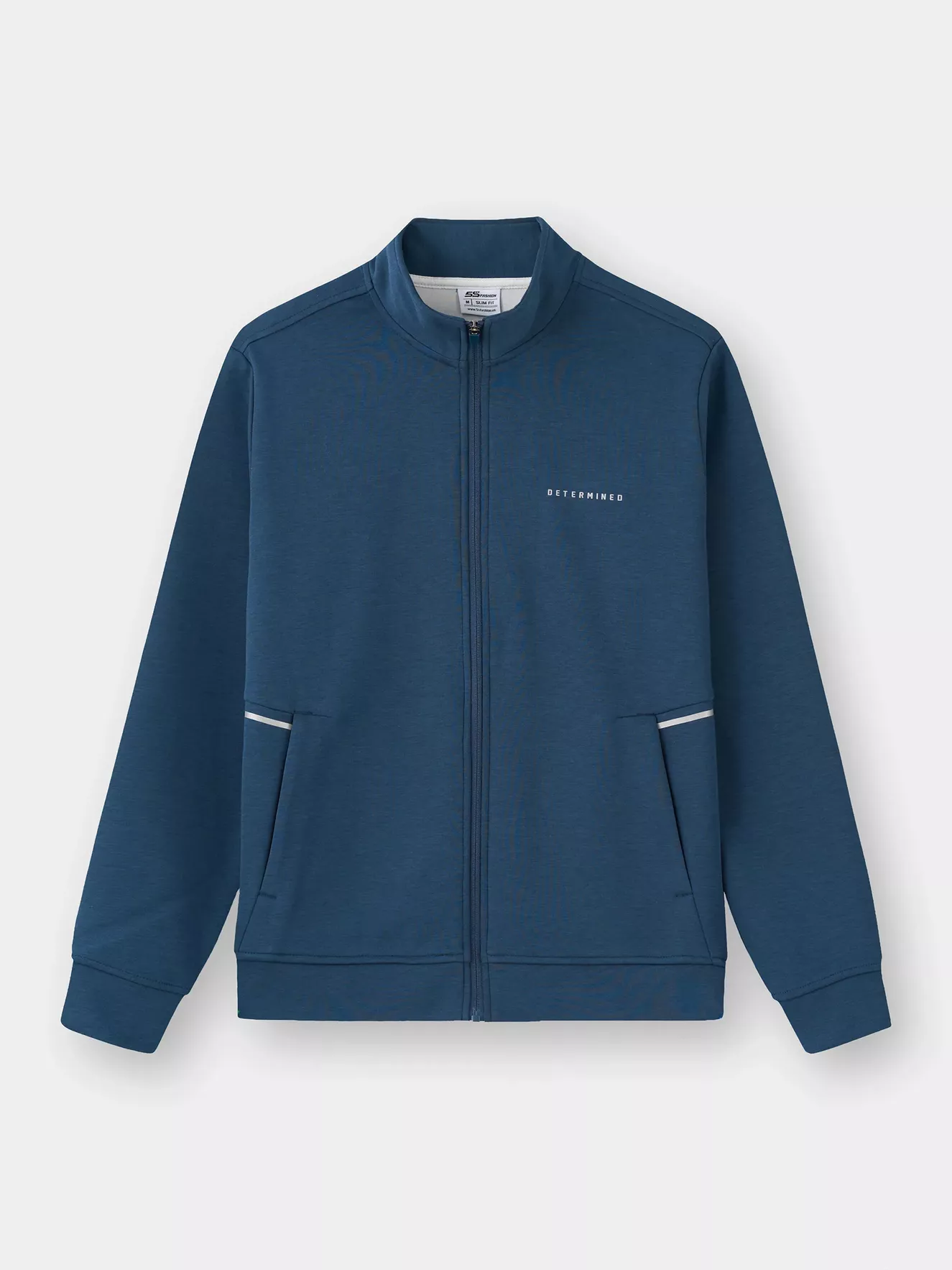 Áo Nỉ Nam Kéo Khóa 5S Fashion In Đơn Giản Phom Slimfit MBAKN25021