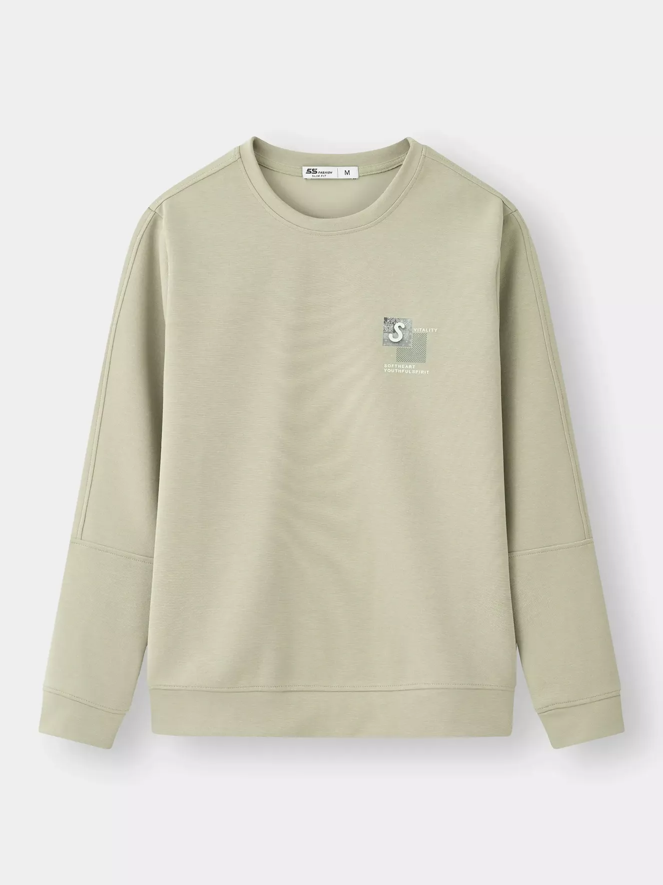 Áo Nỉ Nam 5S FASHION Vải Cao Cấp In Basic Slimfit M0ANI25007