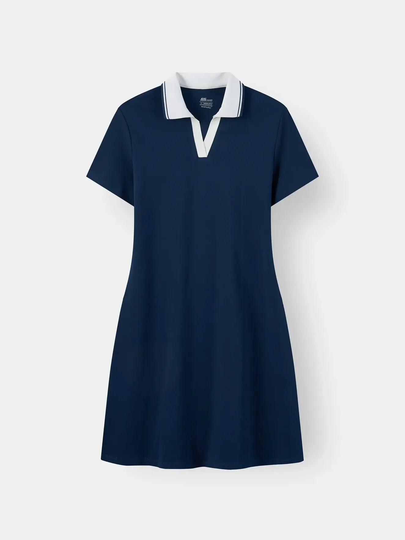 Váy Polo Nữ 5S Fashion Cổ V Phom Regular W0VAY26001