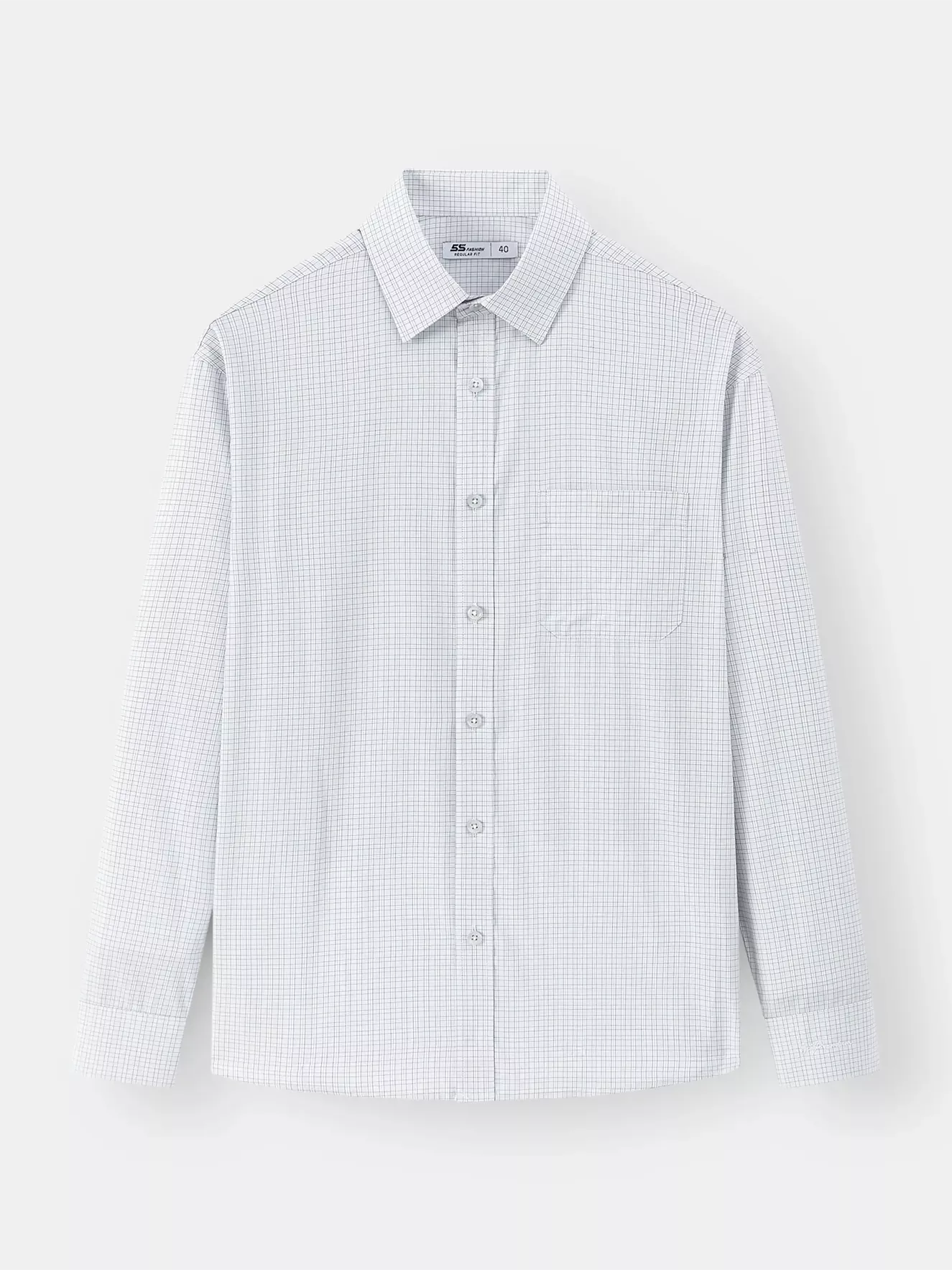 Áo Sơ Mi Nam Dài Tay Kẻ Ô 5S Fashion Phom Regular ASM24004