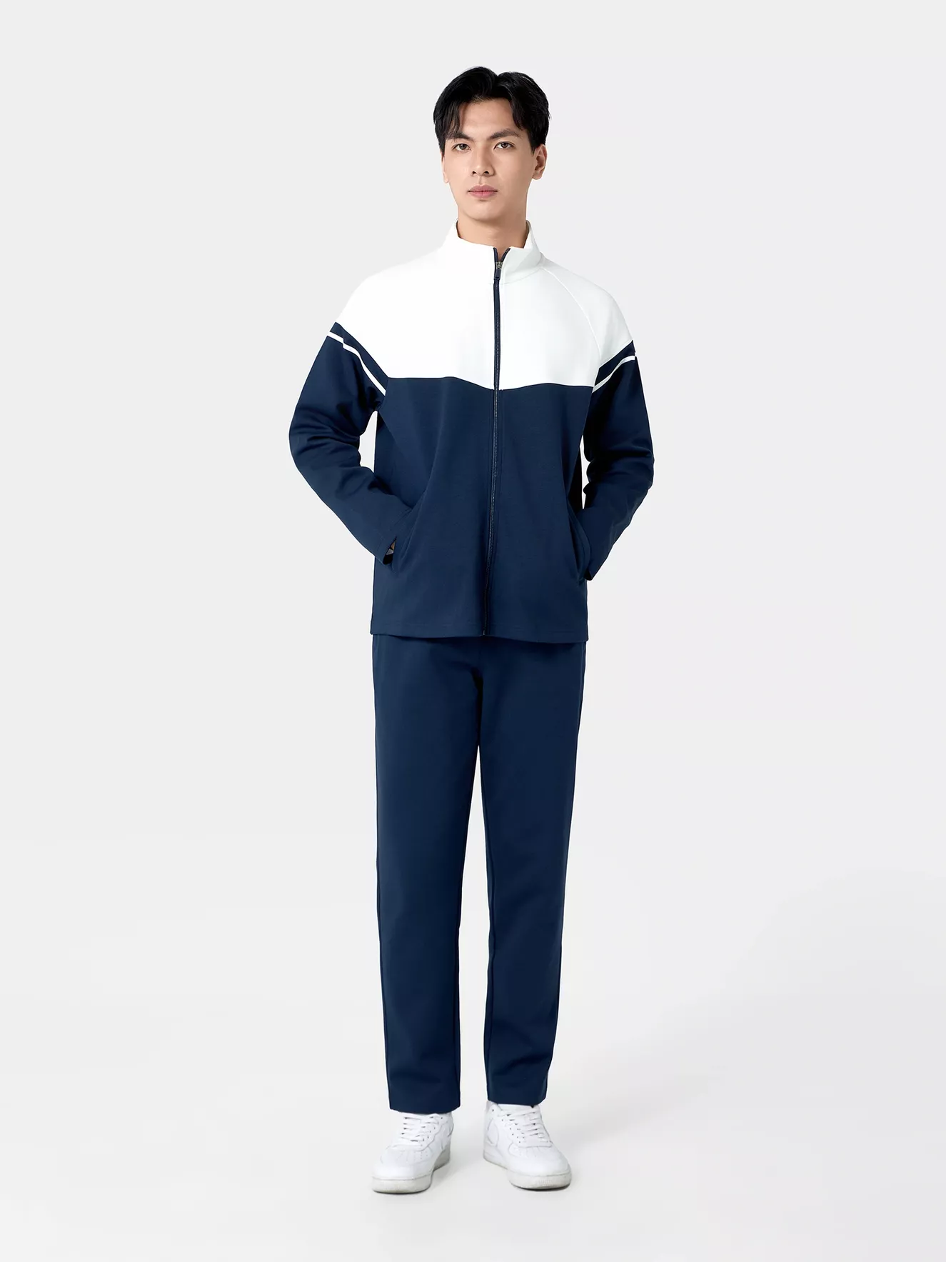 Bộ Nỉ Khóa Nam 5S Fashion Can Phối Phom Regular BNK24015