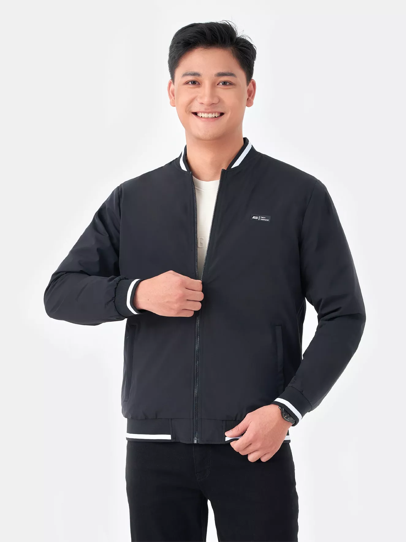 Áo Khoác Bomber Nam 2 Lớp Lót Lông 5S Fashion AKB23004