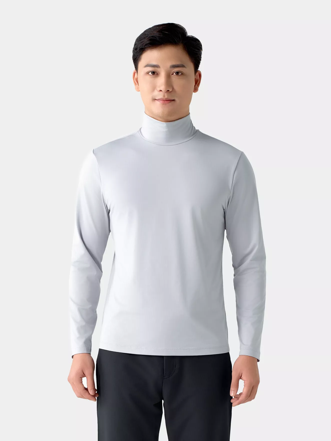 Áo Giữ Nhiệt Nam Cổ Cao 5S Fashion Trơn Body FIt AGN24003