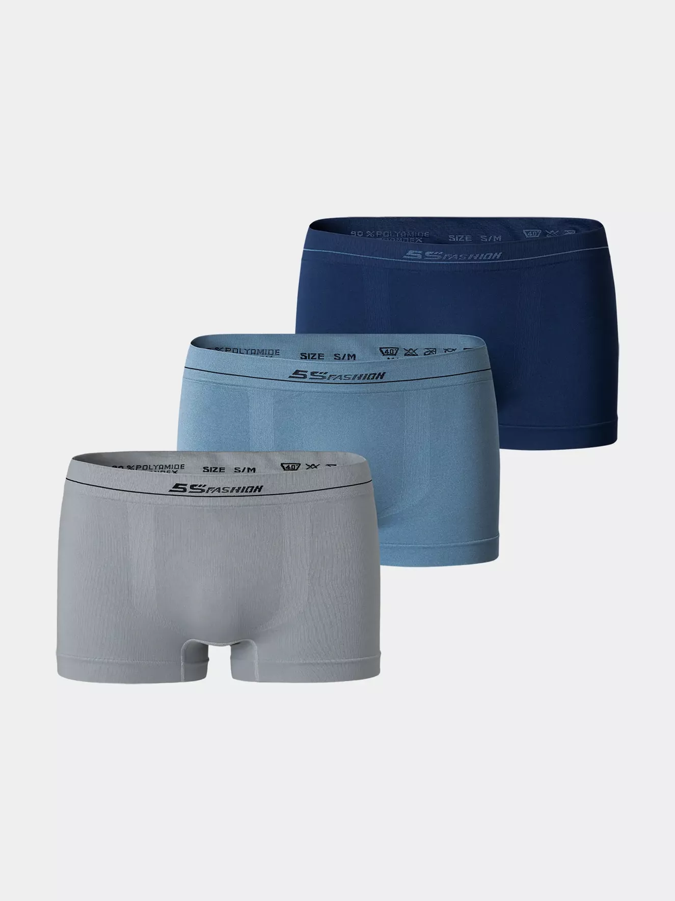 Combo 3 Quần Sịp Nam Boxer Cạp Dệt Không Đường May 3C-Y0BOX24109