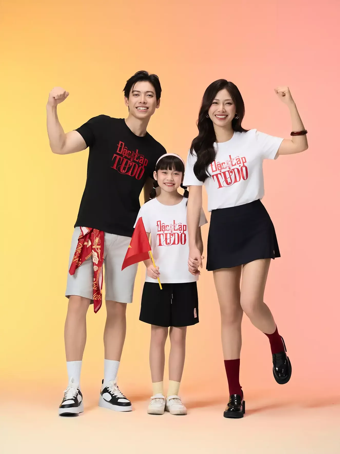 Áo Thun Cờ Đỏ Sao Vàng Unisex 5S Fashion In Độc Lập Tự Do ATS25080