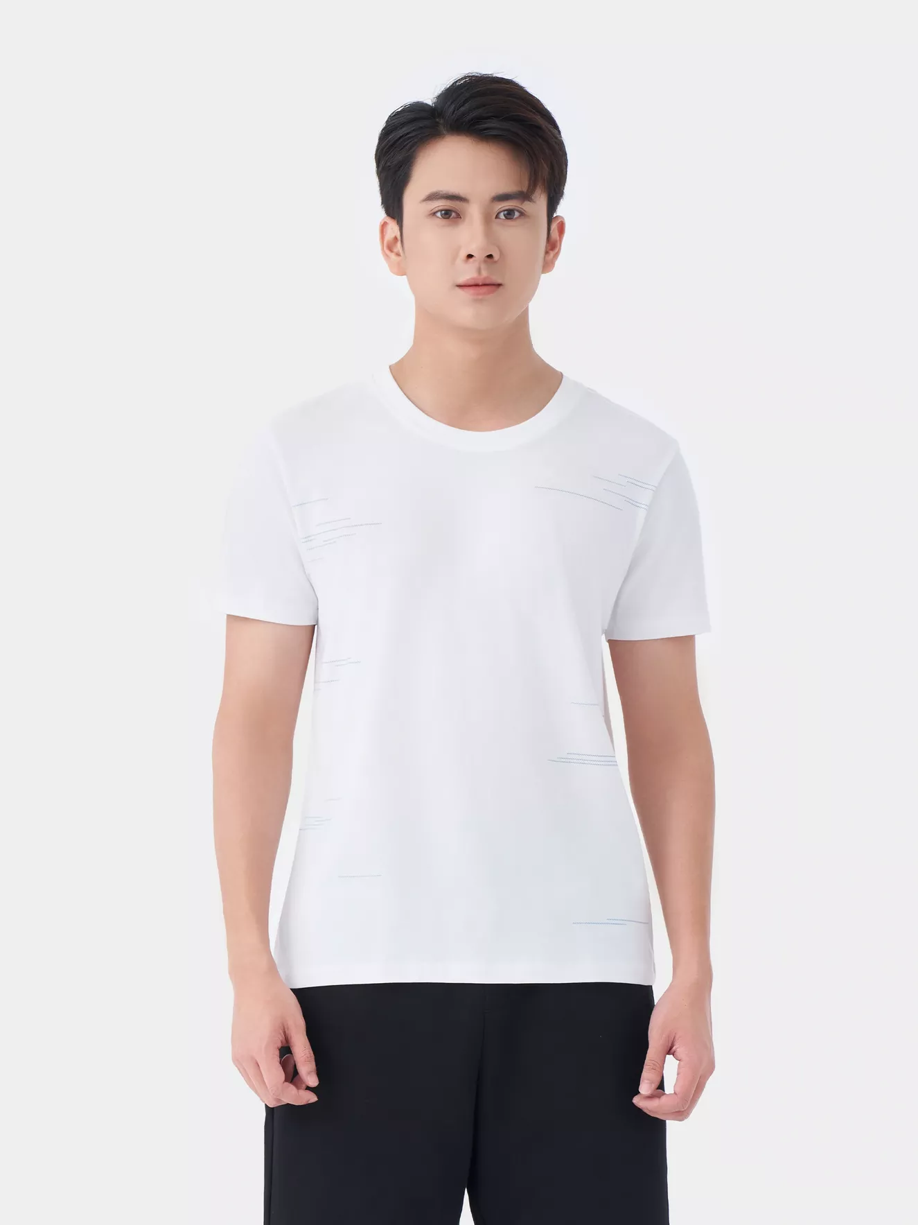 Áo Thun Nam Ngắn Tay 5S Fashion Họa Tiết Phom Slimfit ATS24007