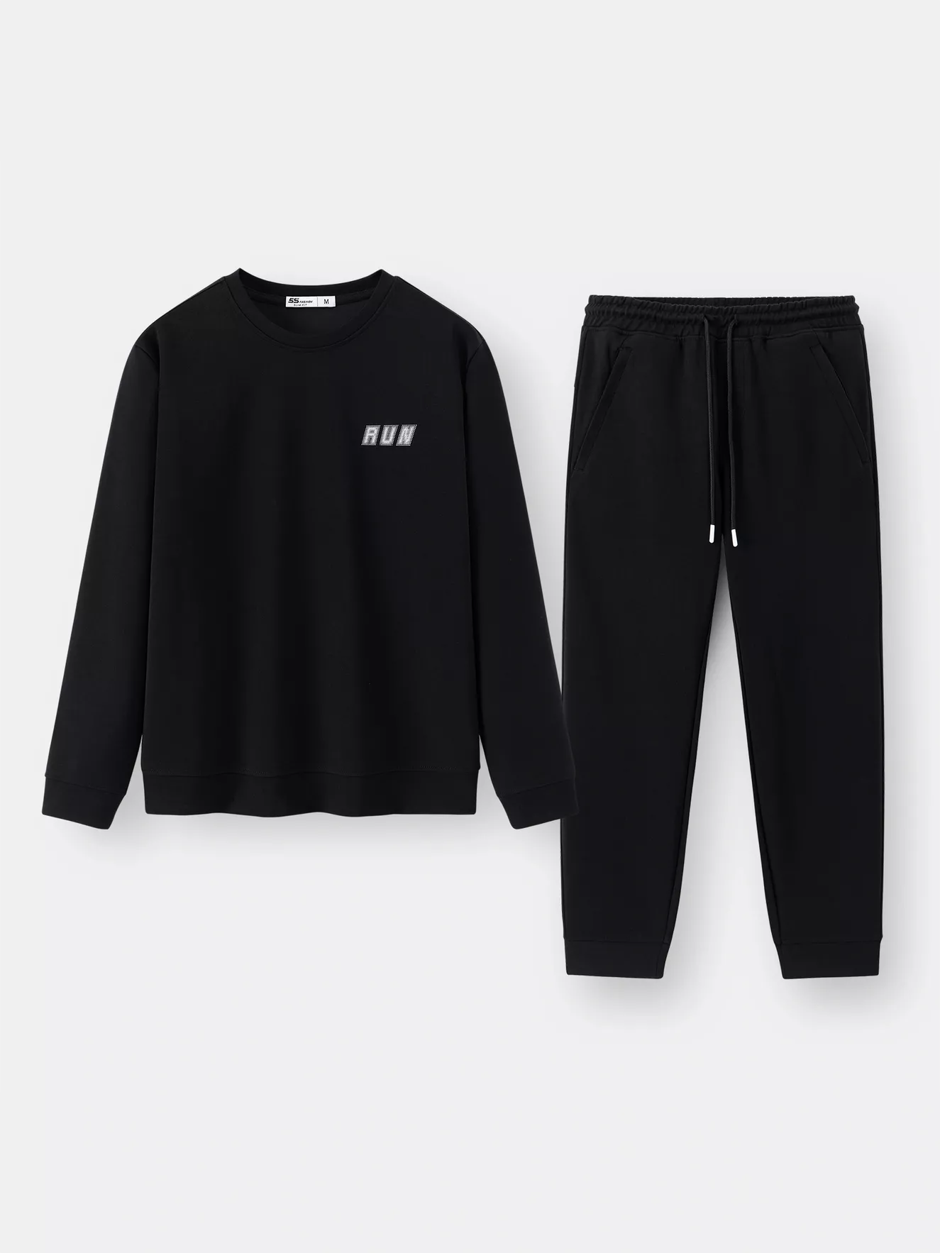 Bộ Quần Áo Nỉ Nam 5S Fashion In Chữ RUN Form Slimfit BNI24019