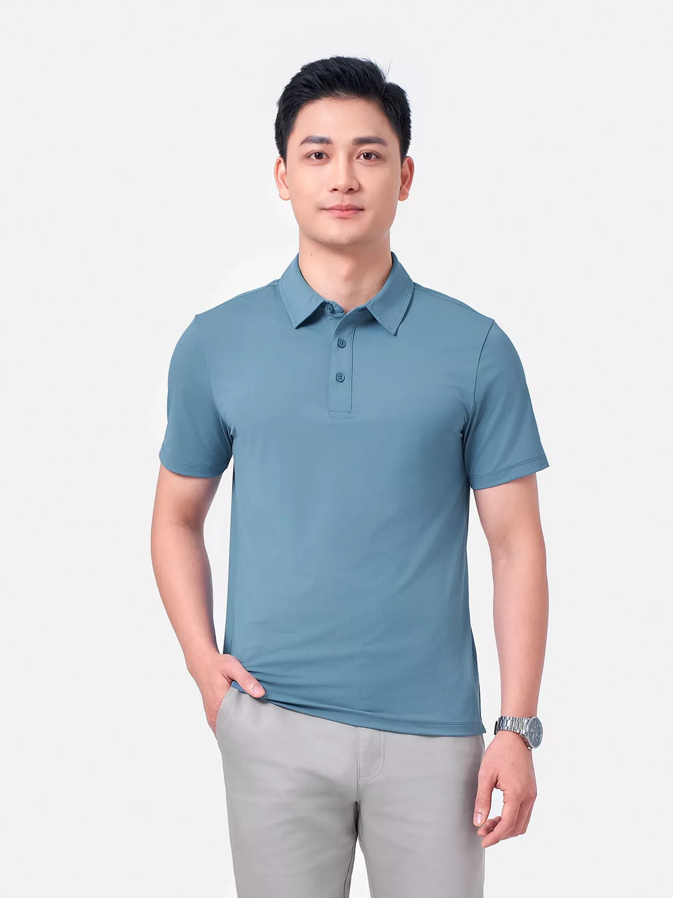 Áo Polo Nam 5S Fashion Sport Trơn Regular APC24067