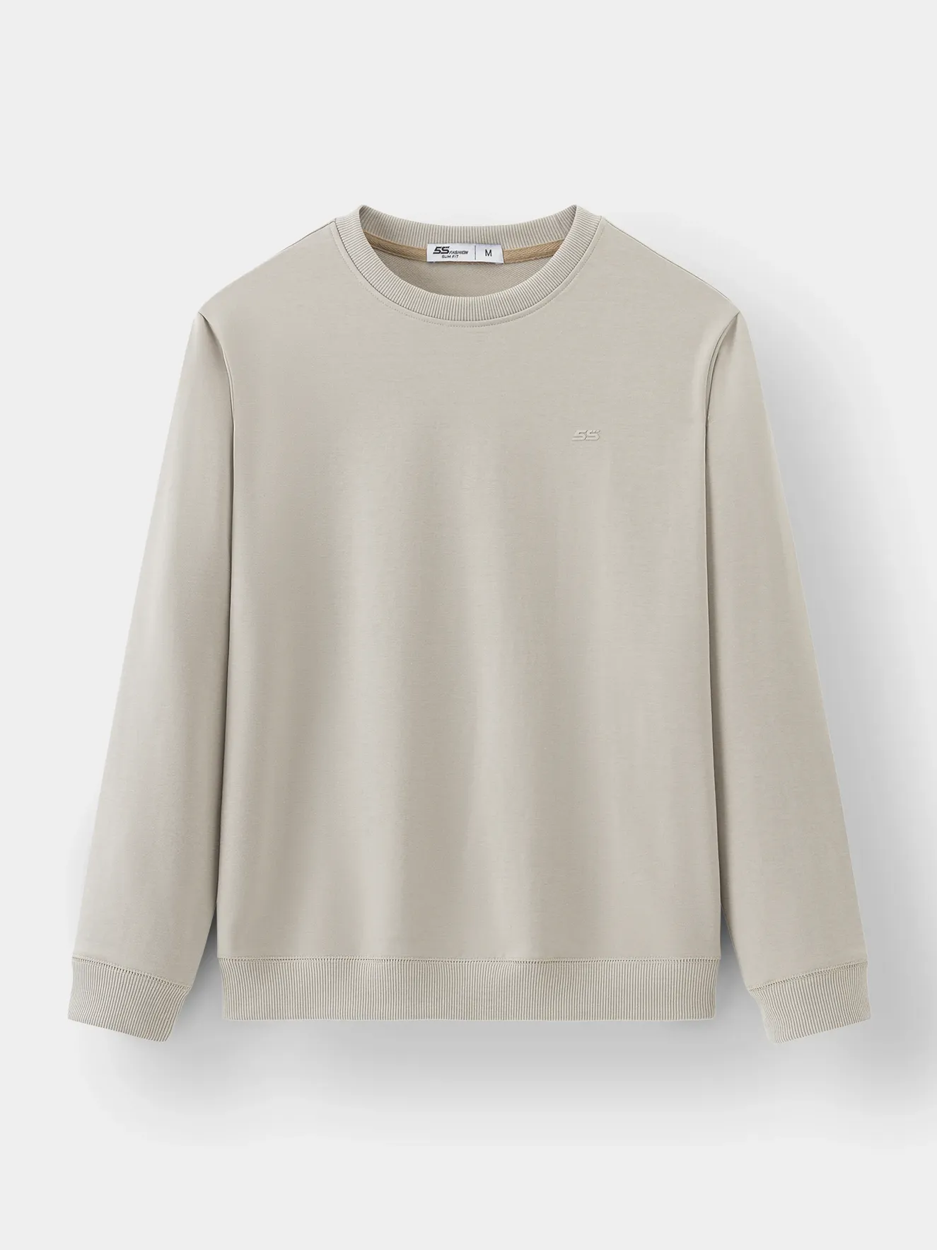 Áo Nỉ Cổ Tròn 5S Fashion Trơn Slimfit ANO23030