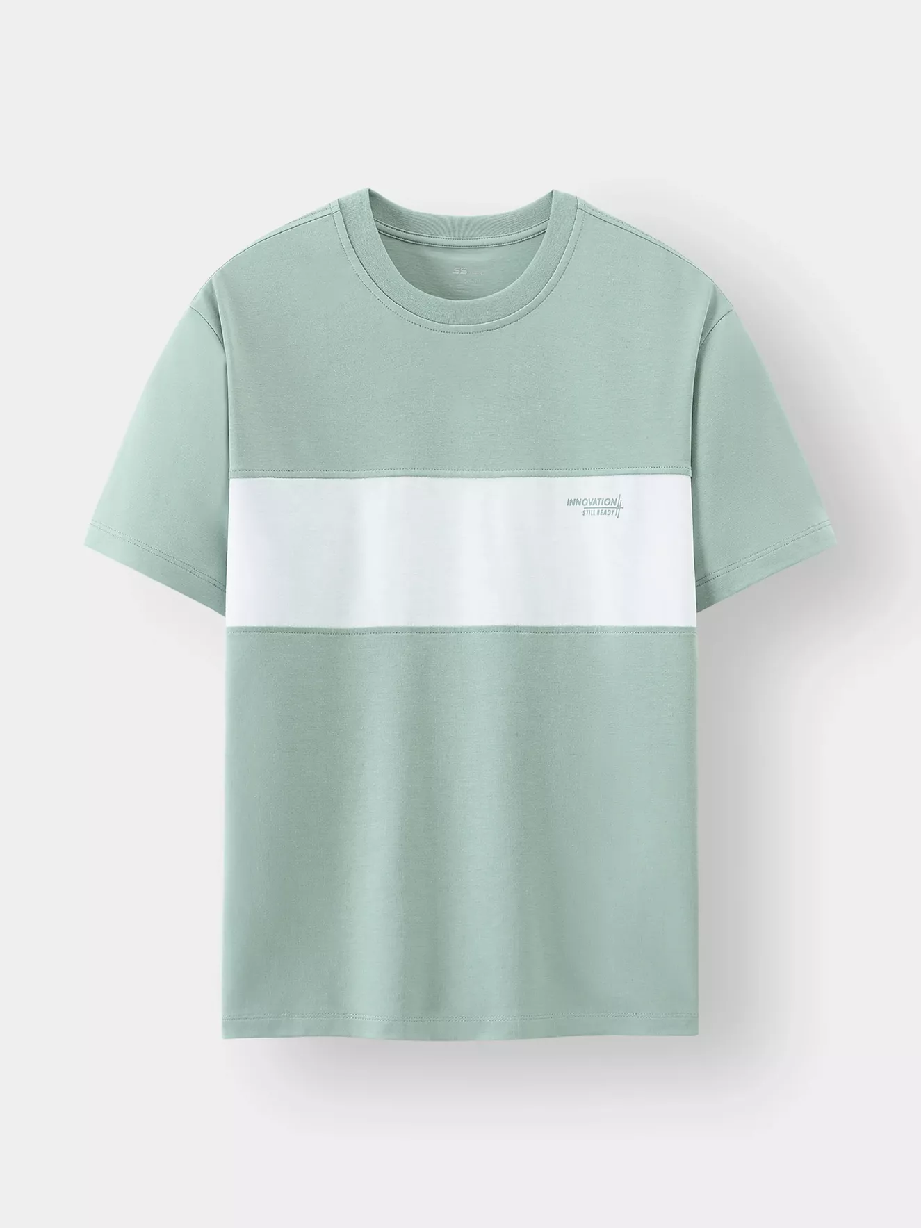 Áo Thun Nam Ngắn Tay 5S Fashion Can Phối Slimfit ATS24018