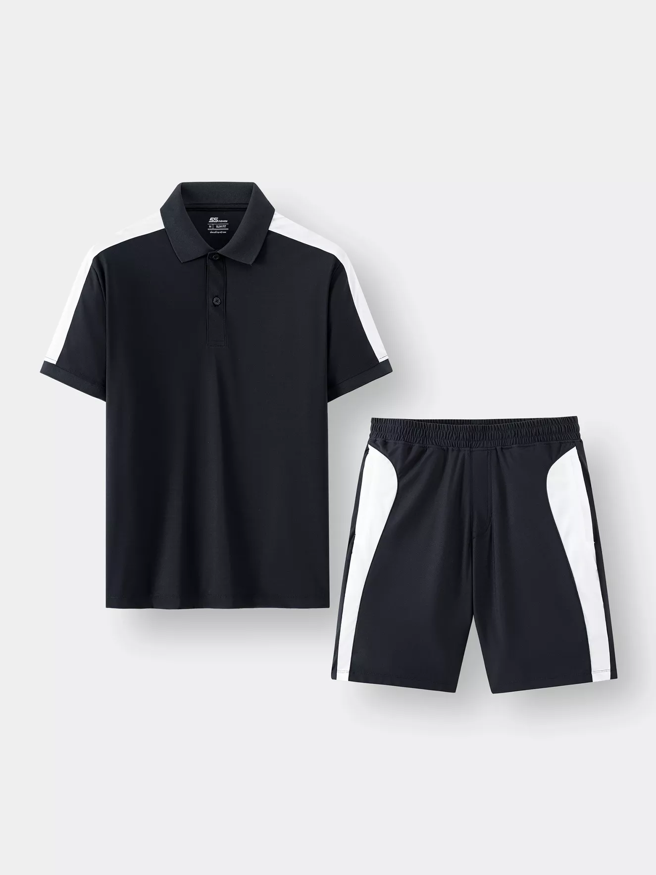 Bộ Quần Áo Thể Thao Nam 5S Fashion Can Phối Phom Slimfit BAPC24005-BQST24005