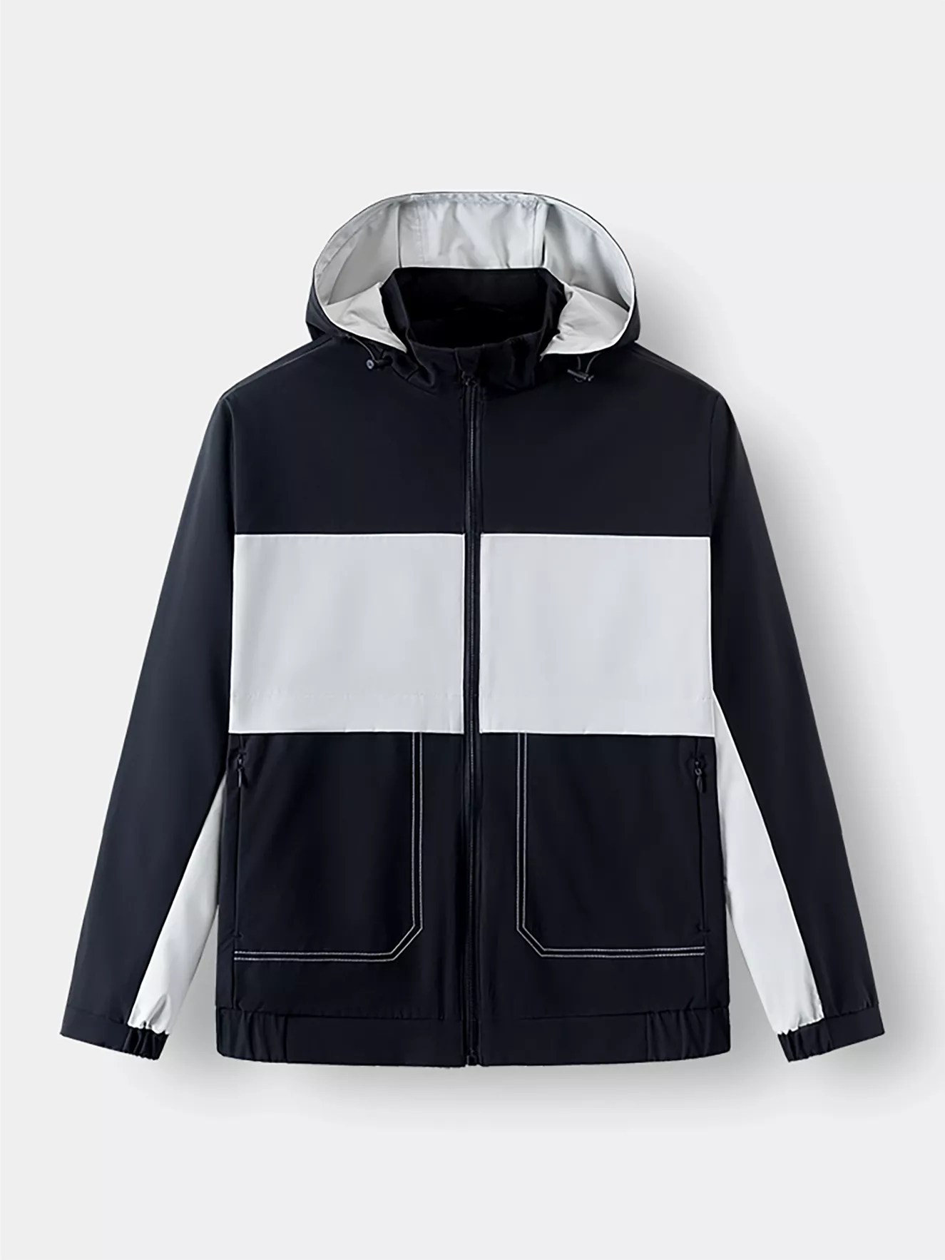 Áo khoác gió 2 lớp phối màu Slimfit 5S Fashion AKG23015