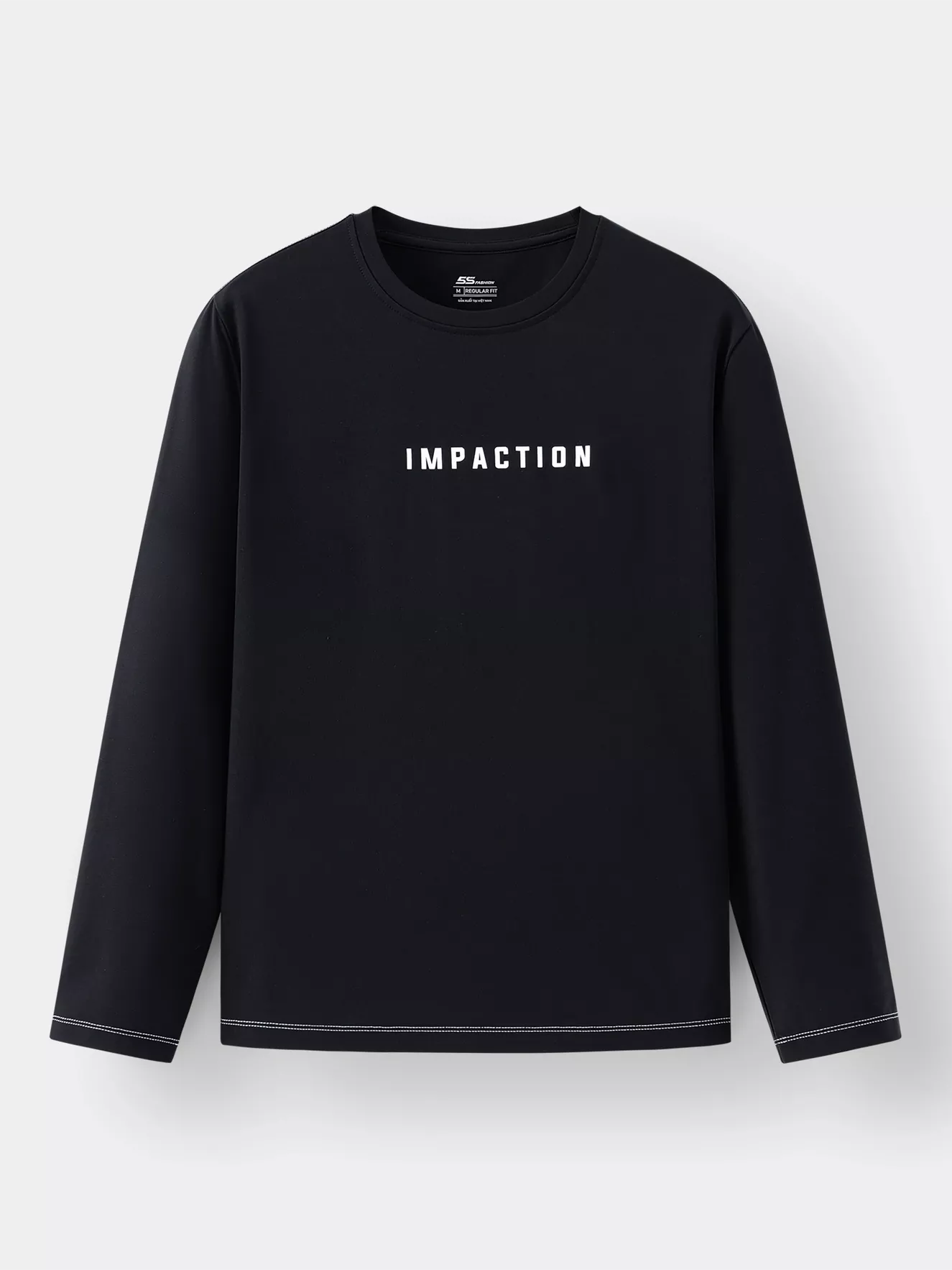 Áo Thun Nam Dài Tay 5S Fashion Chần Chỉ Nổi ATH24015