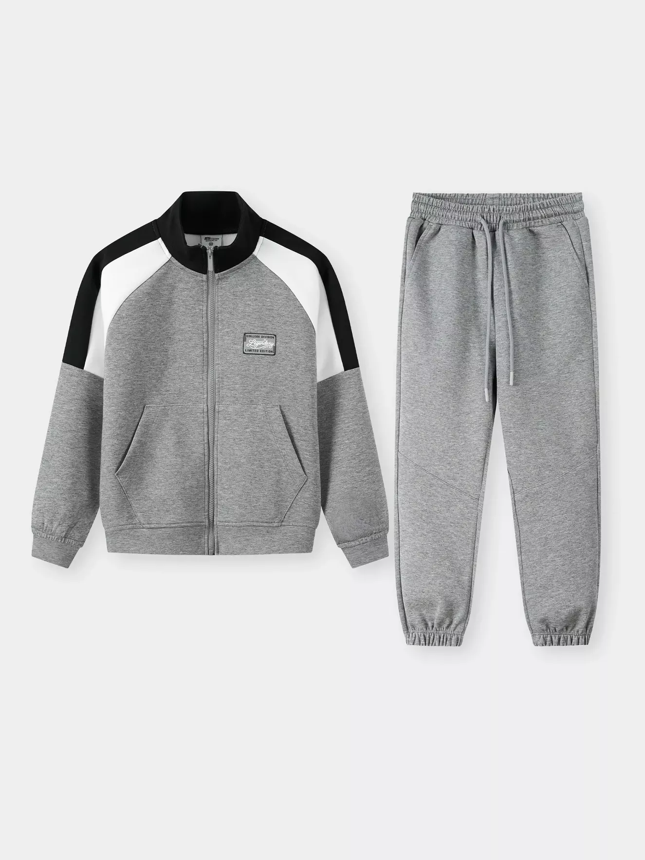 Bộ Nỉ Khóa Bé Trai 5S Fashion Cổ Cao Can Phối BBNK25003-BBNK25103