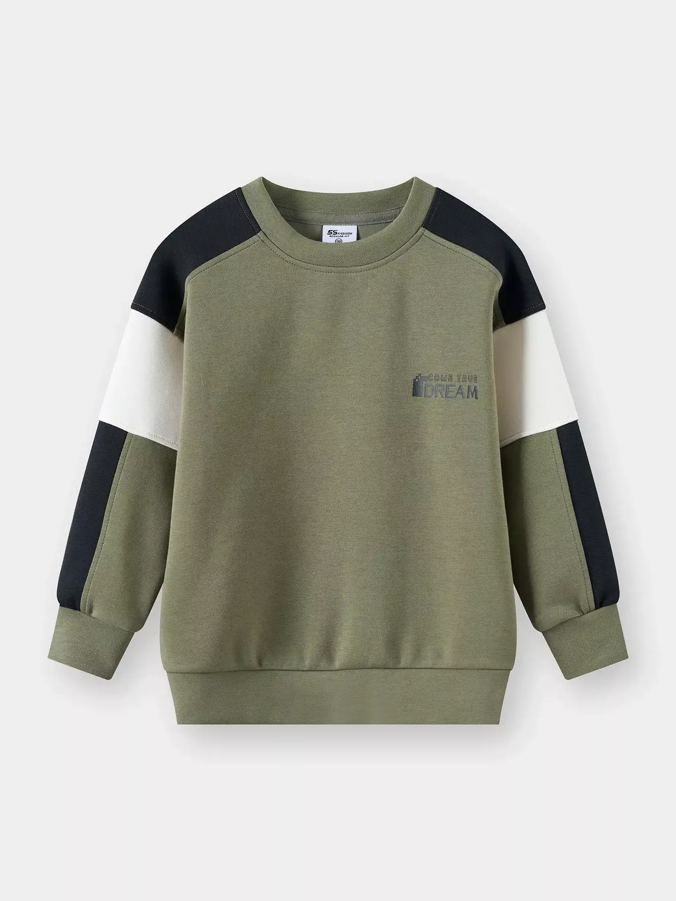 Áo Nỉ Bé Trai 5S Fashion Can Phối Phom Regular BBANI25005