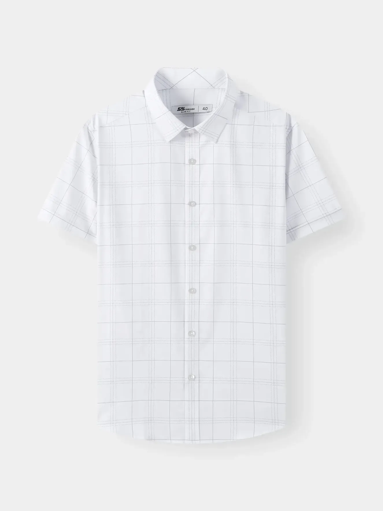 Áo Sơ Mi Cộc Tay 5S Fashion Kẻ Ô Phom Slimfit M0ASC26052