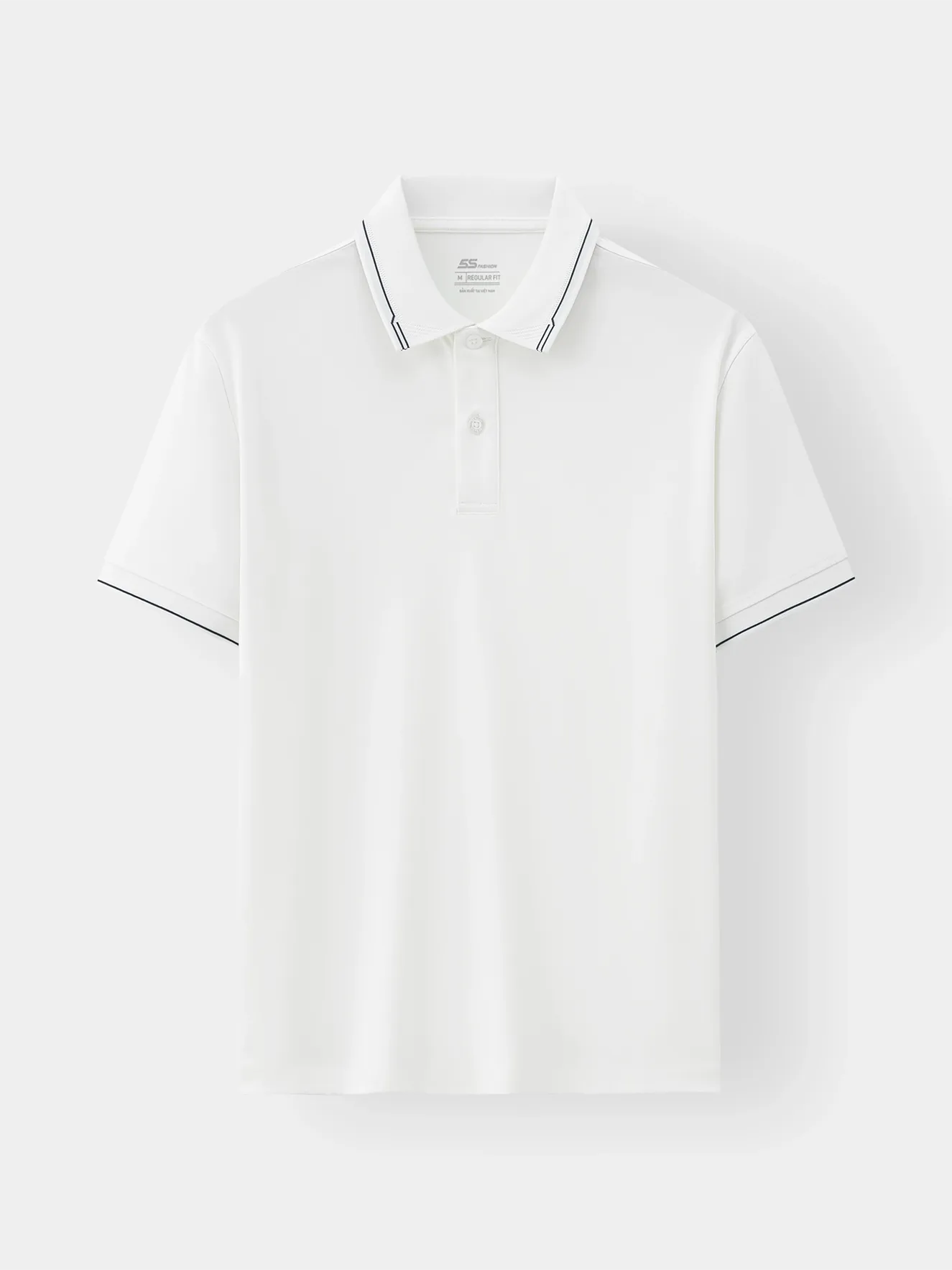 Áo Polo Nam 5S Fashion Bo Dệt Kẻ Phom Regular APC25046