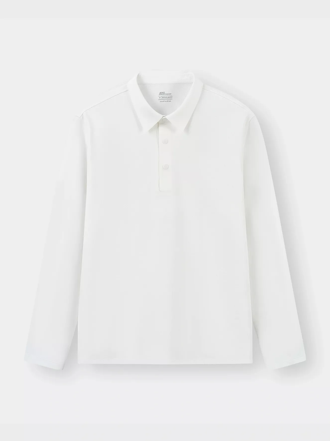 Áo Polo Nam Dài Tay 5S Fashion Phom Regular Cúc Bấm M0APD25008