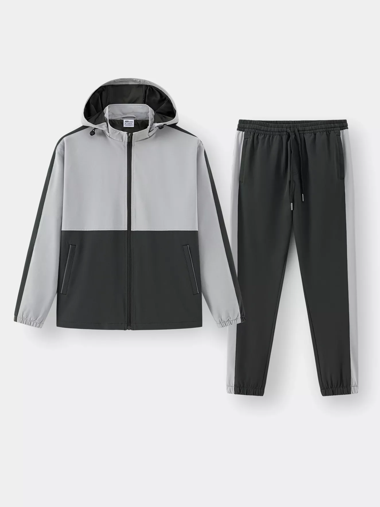 Bộ Quần Áo Gió Có Mũ 5S Fashion Can Phối Slimfit BOG24004