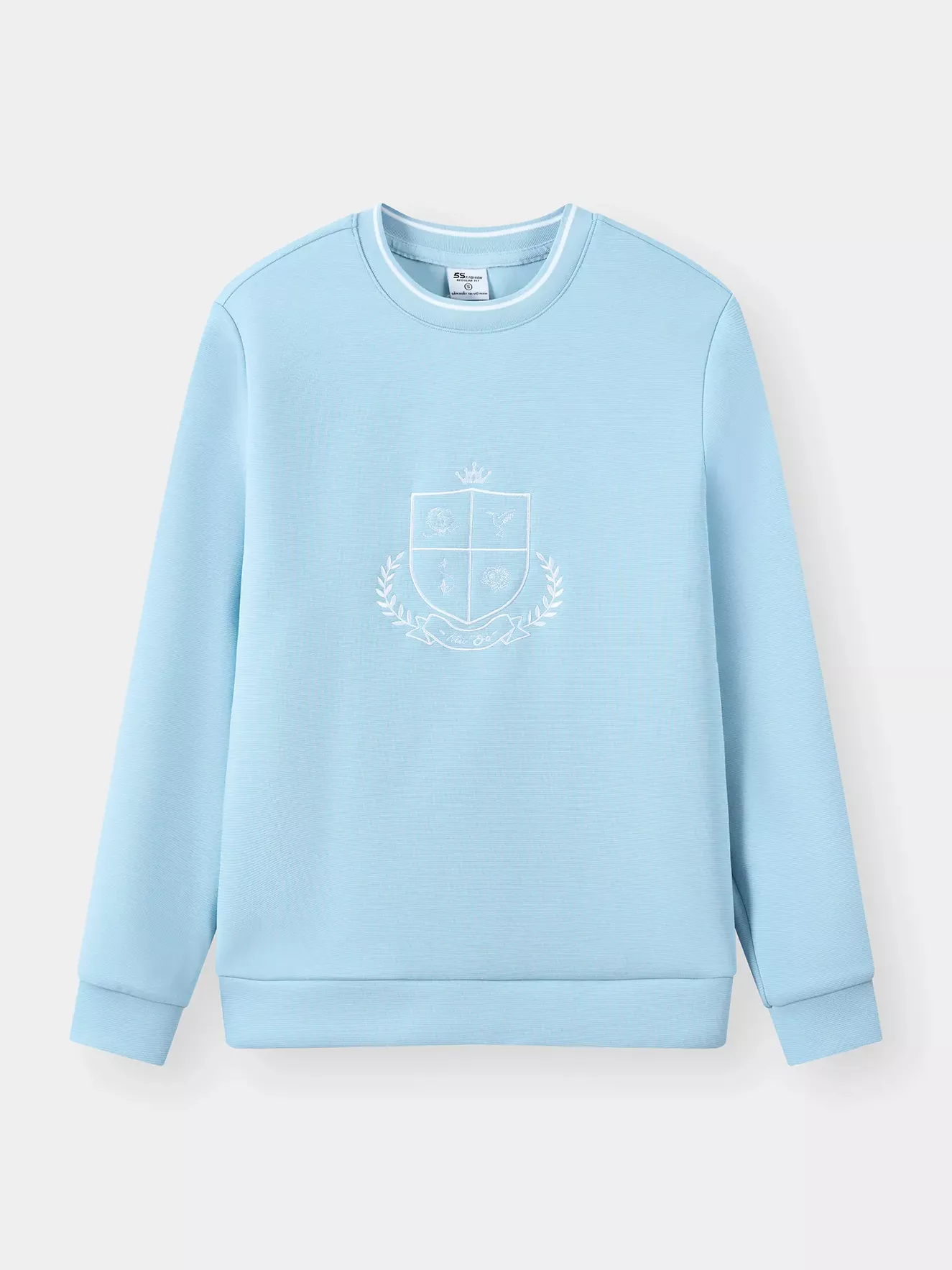 Áo Nỉ Nữ 5S Fashion Thêu Huy Hiệu Phom Regular WBANI25001