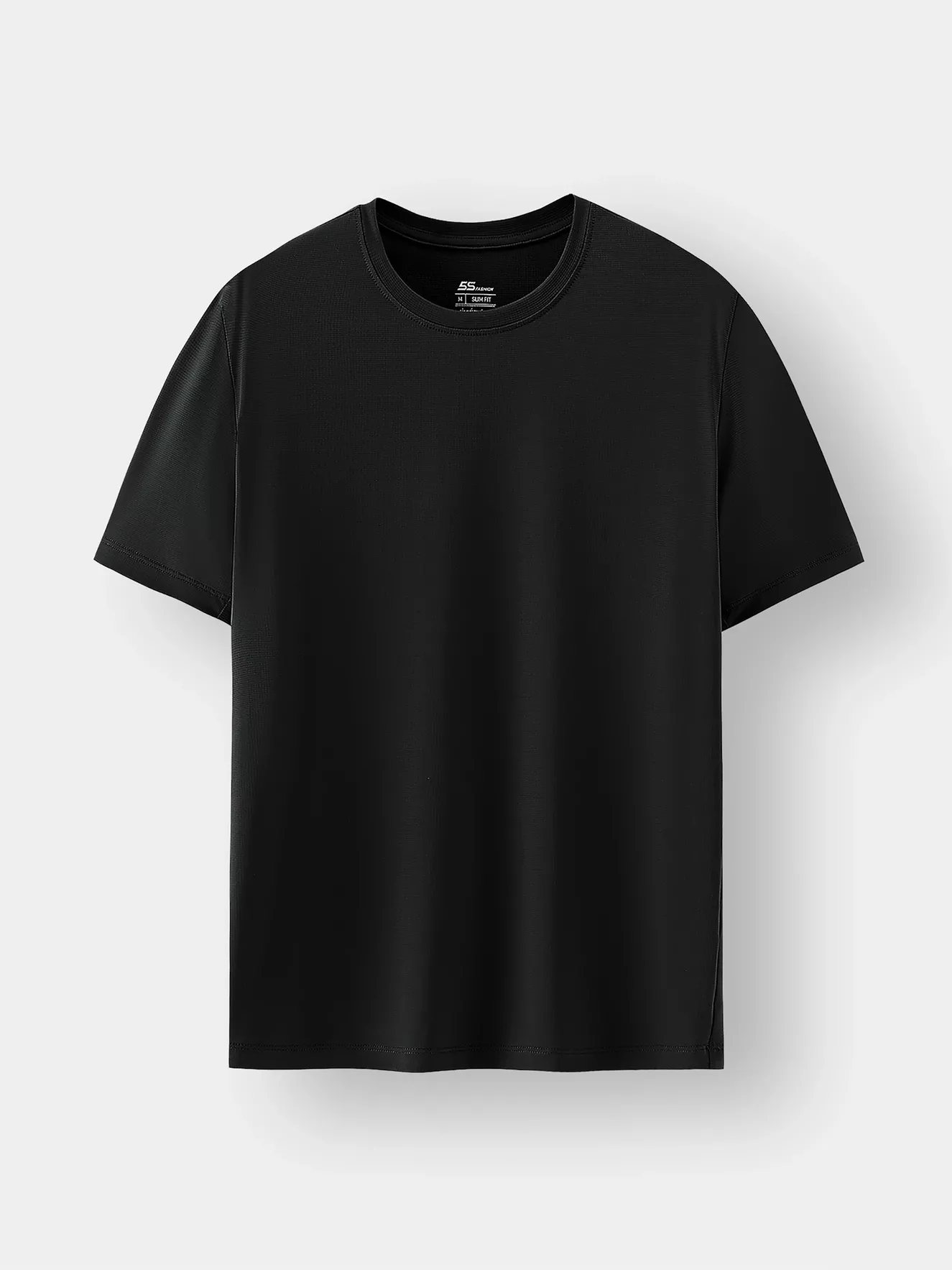 Áo Thun Nam Ngắn Tay 5S Fashion Sport Trơn Slimfit ATS24050