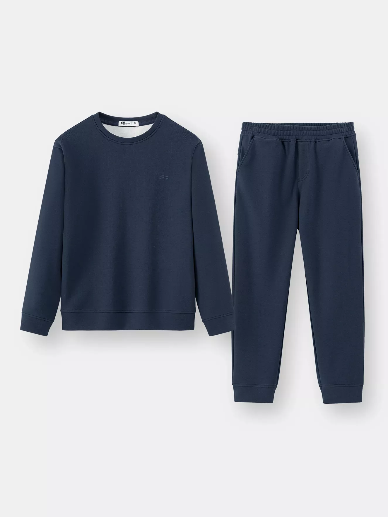 Bộ Quần Áo Nỉ Nam 5S Fashion Trơn Basic Slimfit BNI24001