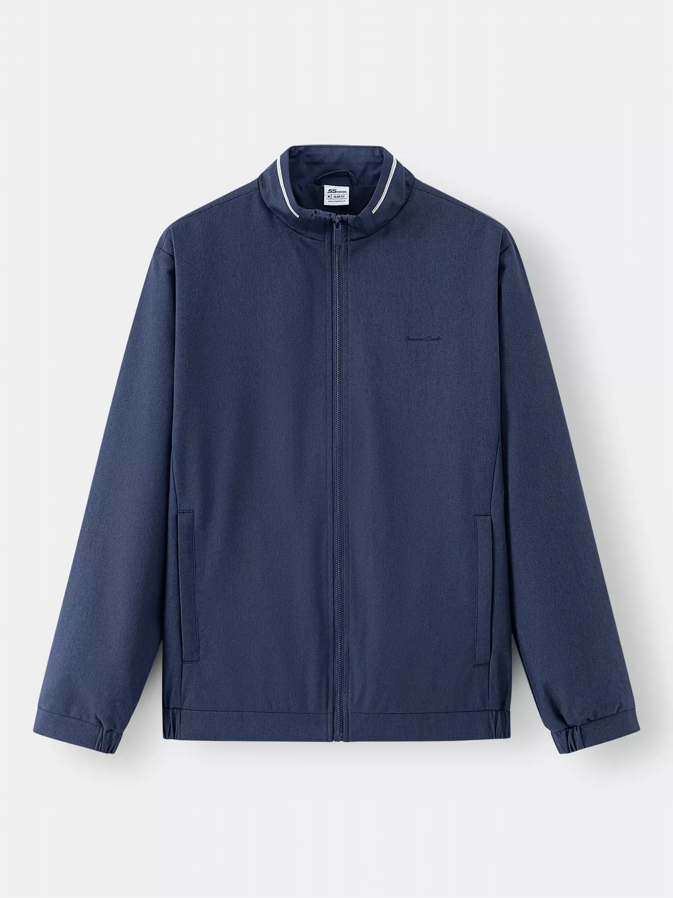 Áo Khoác Thời Trang Nam 5S Fashion Cổ Dệt Line AKH24003