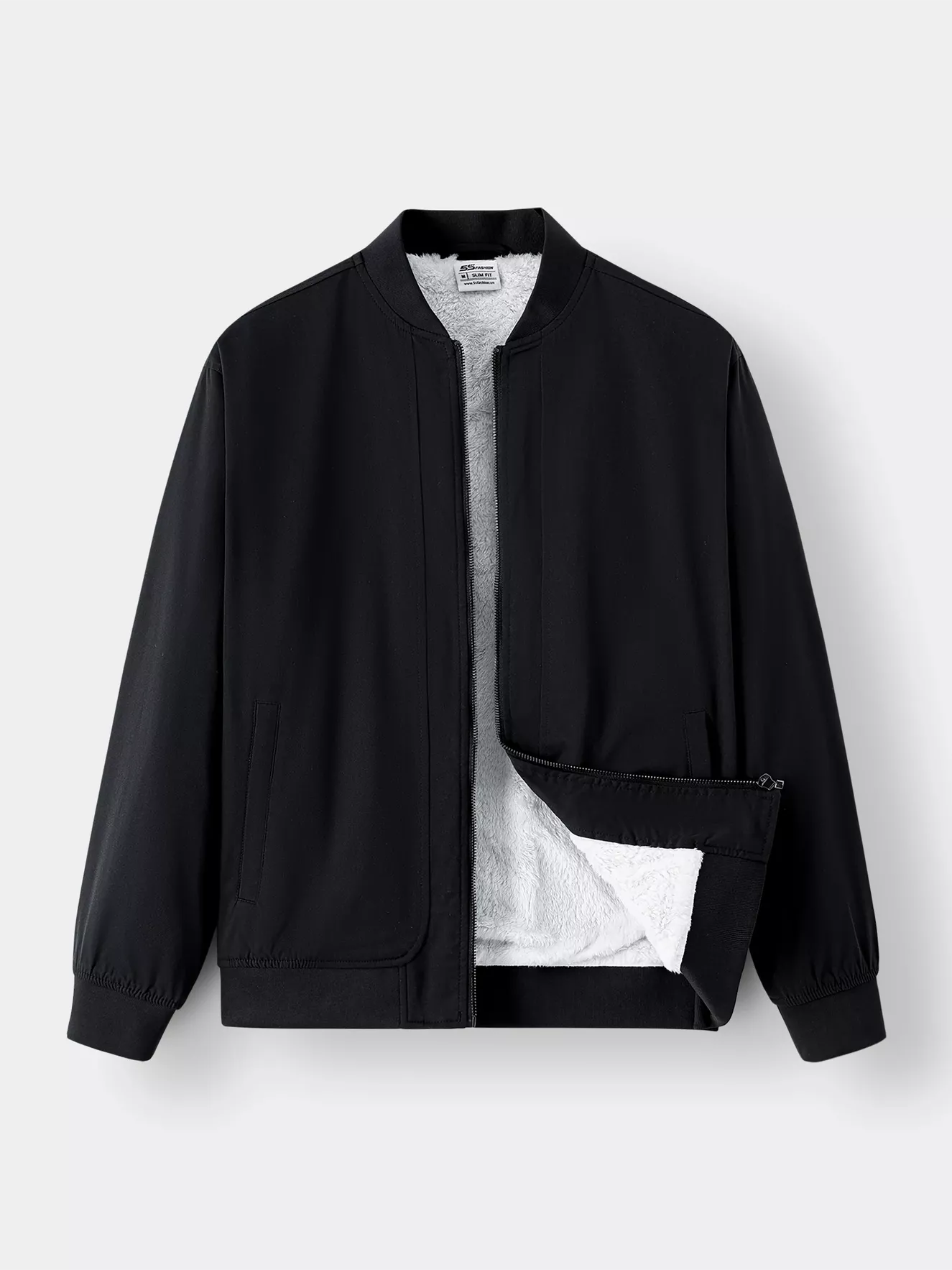 Áo Khoác Bomber Nam 5S Fashion Lót Lông Dày Dặn AKB24034