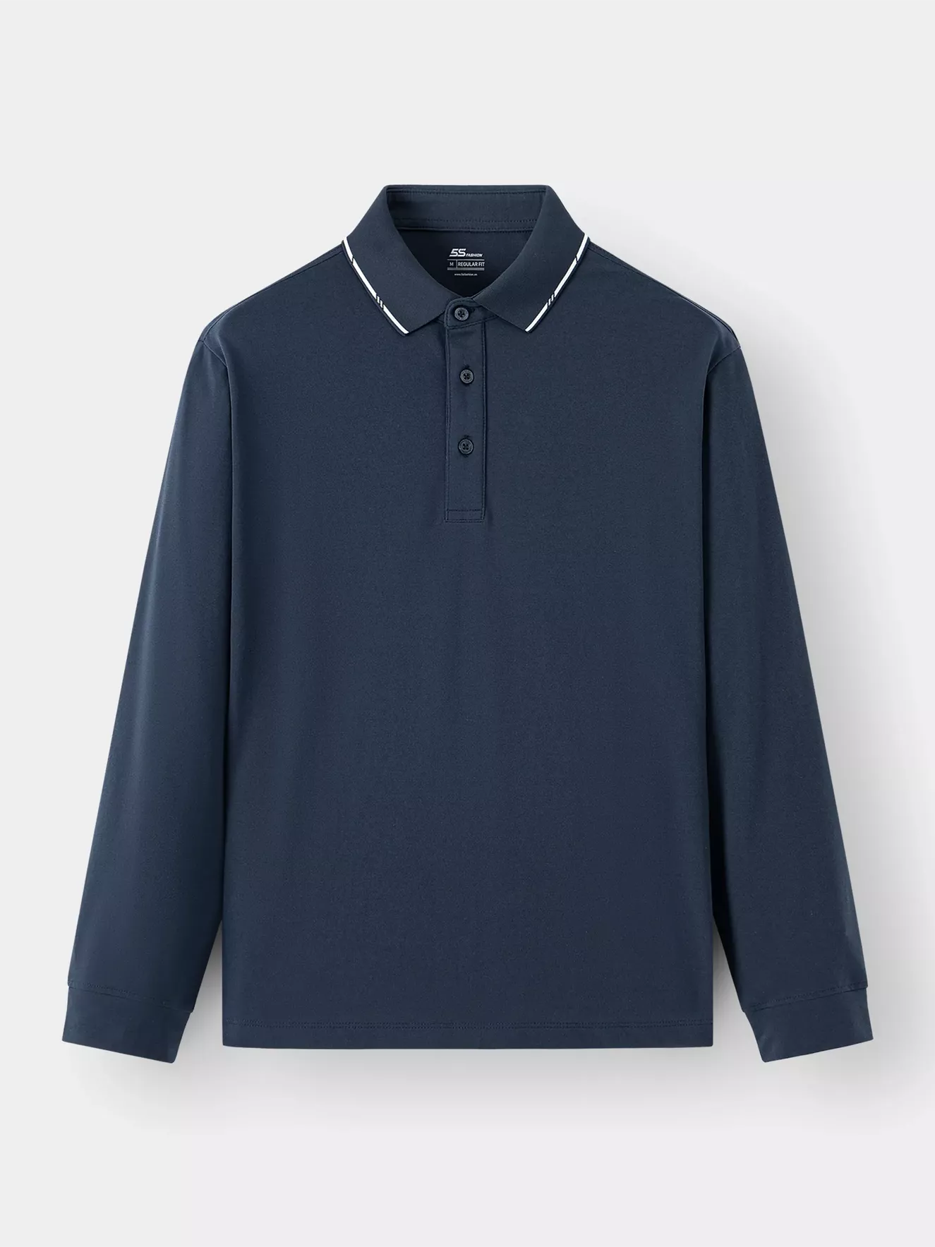 Áo Polo Nam Dài Tay 5S Fashion Basic Phom Regular APD24004