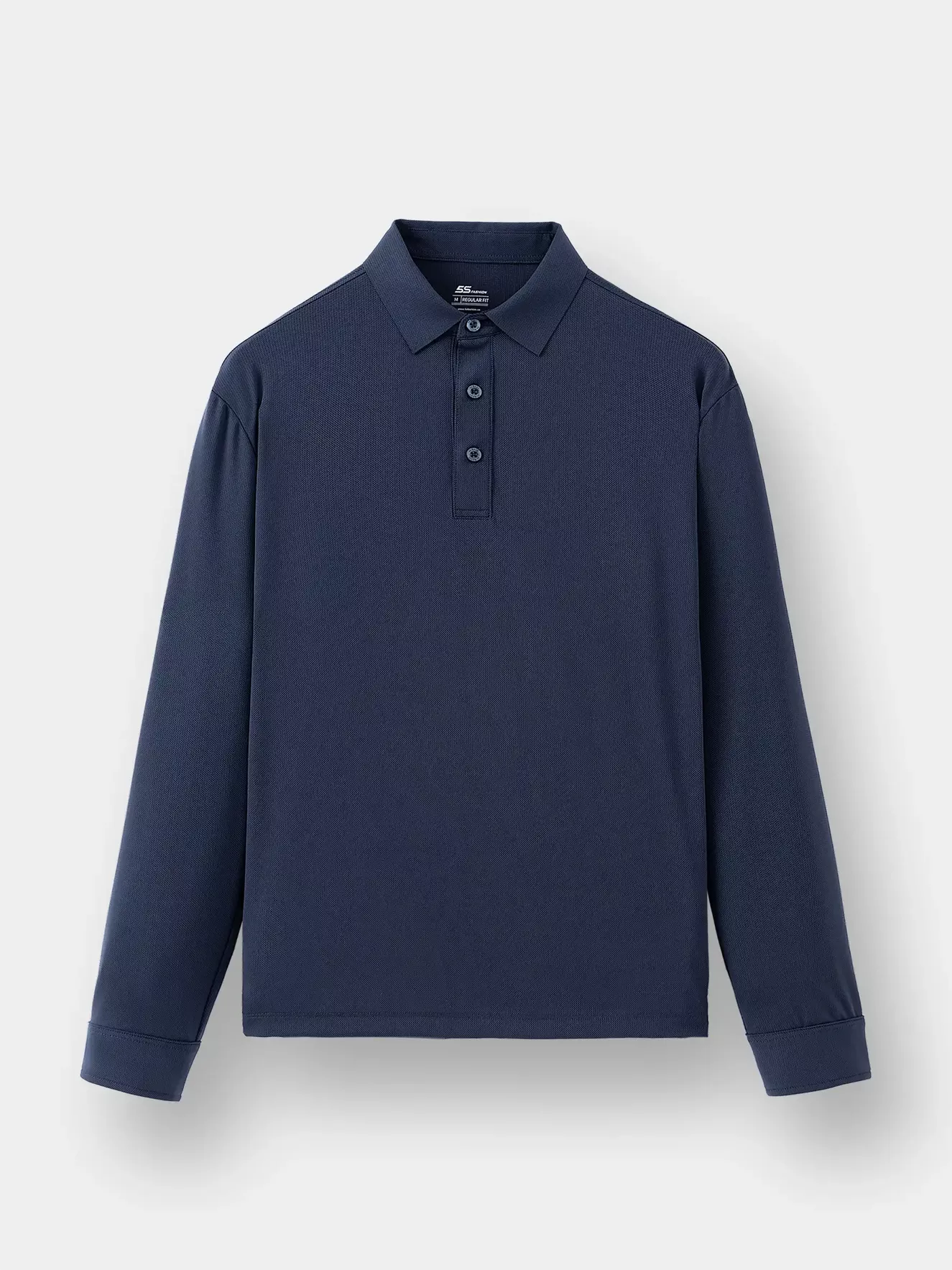 Áo Polo Nam Tay Dài 5S Fashion Trơn Phom Regular APD24005