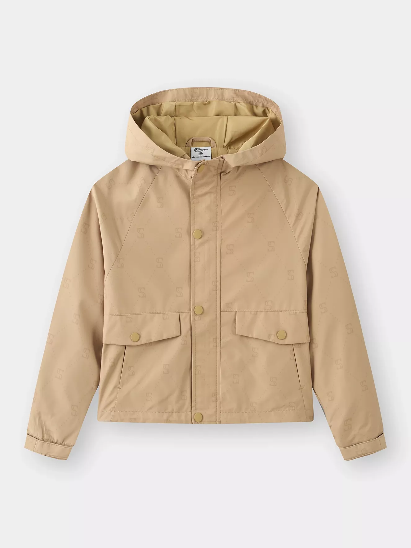 Áo Khoác Gió Cho Bé 5S Fashion Có Mũ, Túi Hộp K0AKG25001