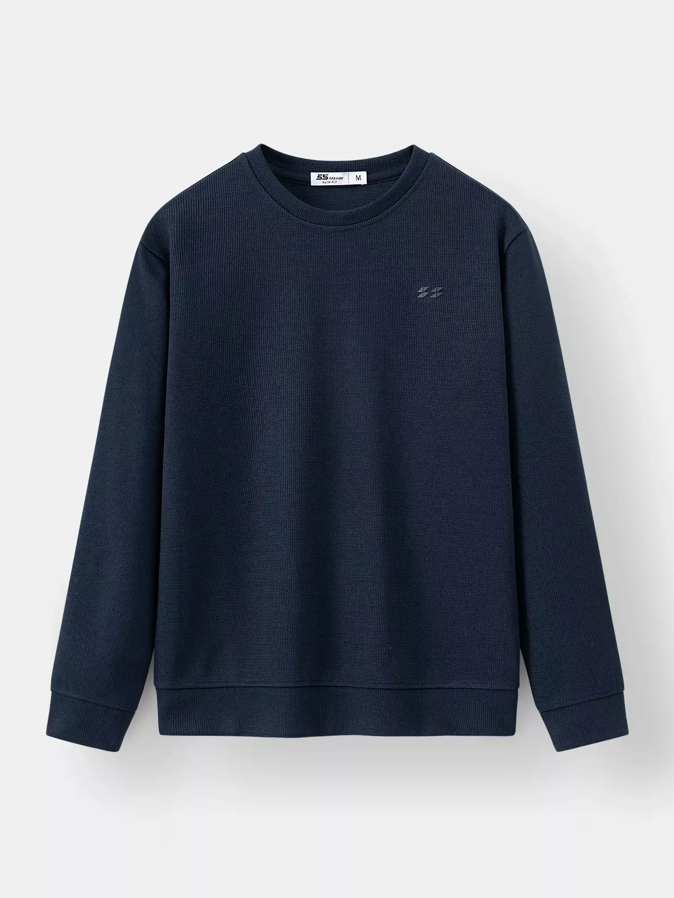 Áo Nỉ Nam Dài Tay 5S Fashion In Logo Basic Slimfit BANI24022