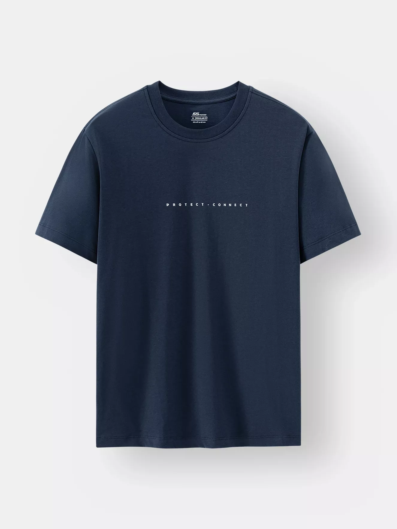 Áo Thun Nam 5S Fashion Cotton Basic Phom Regular ATS24034