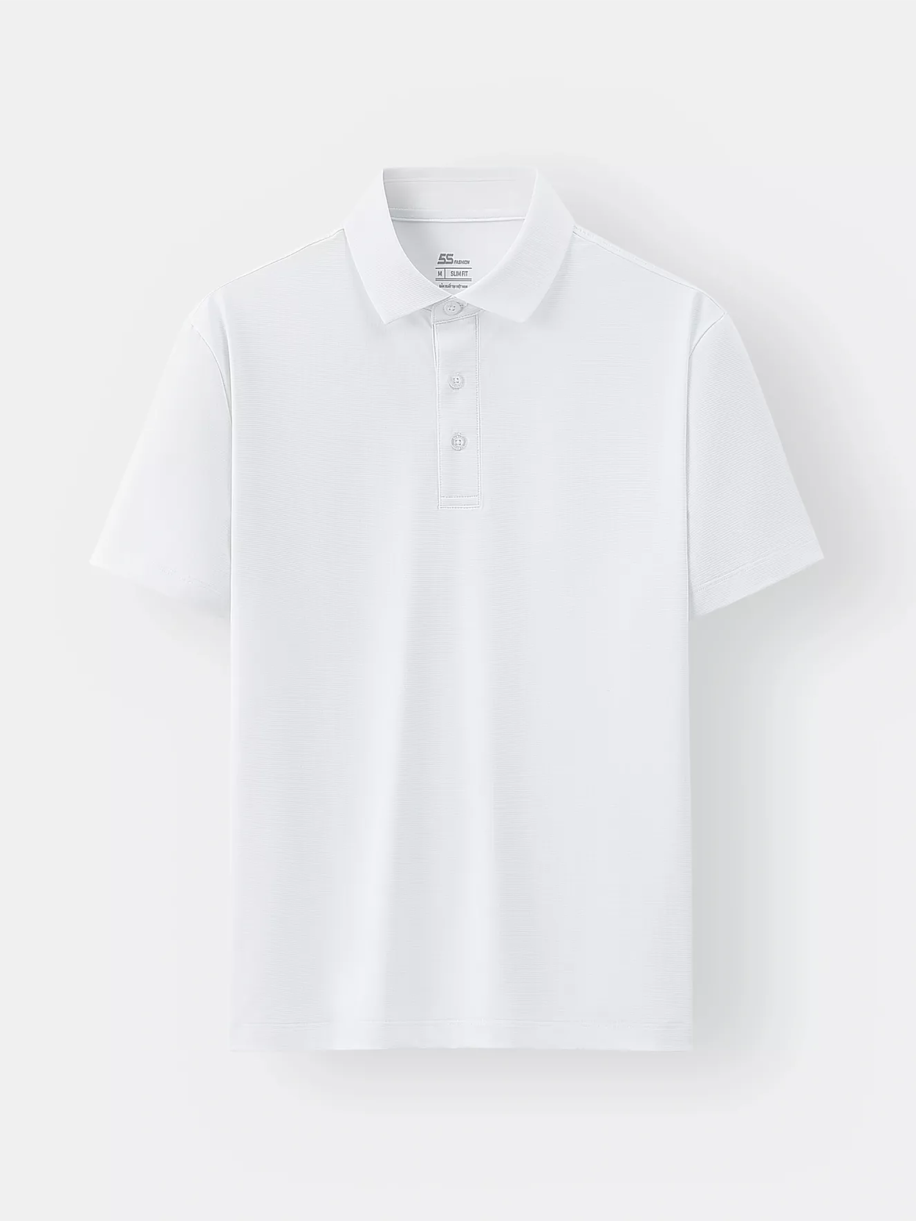 Áo Polo Nam 5S Fashion Trơn Bề Mặt Dệt Jacquard Slimfit APC25050