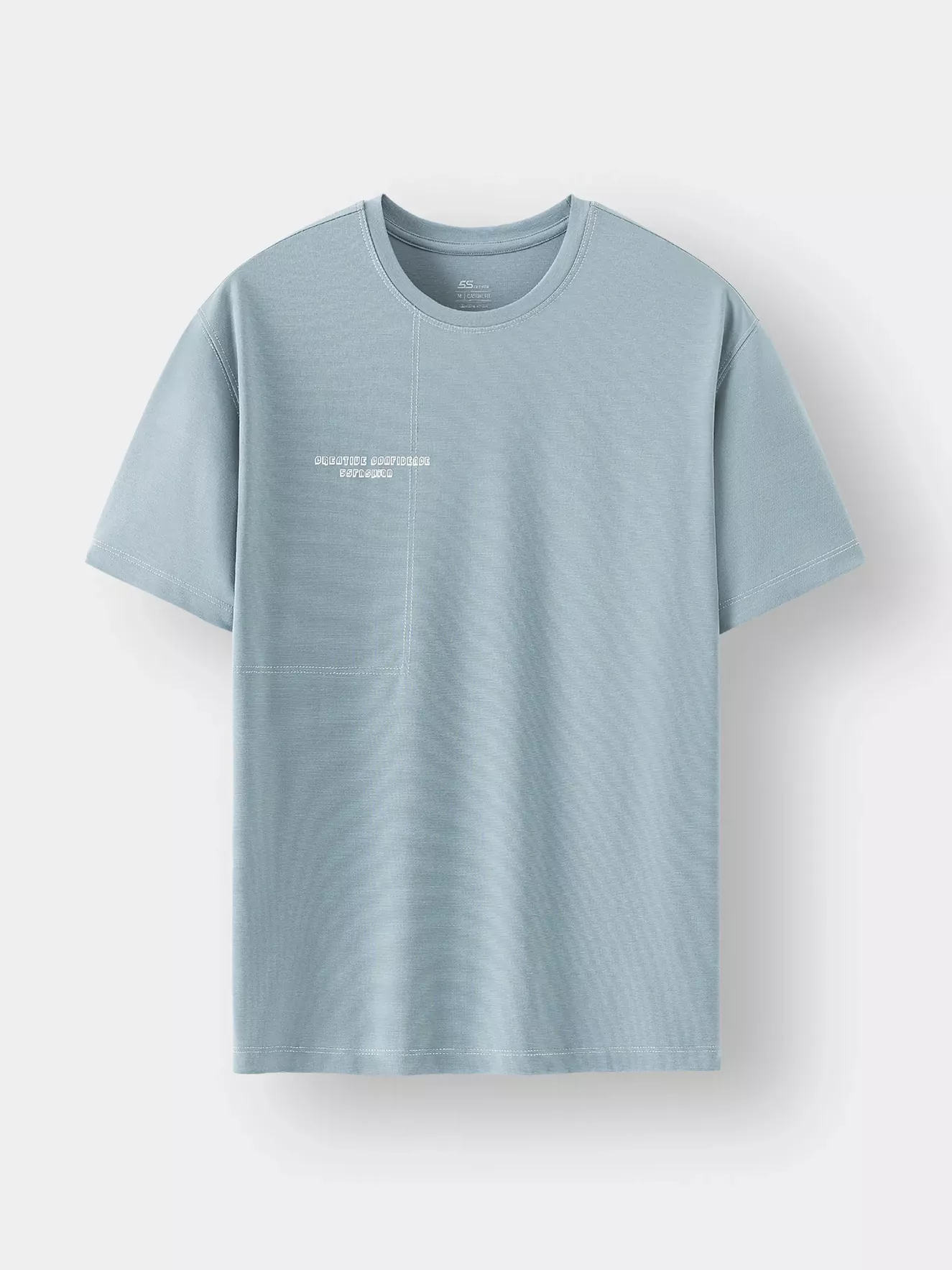 Áo Thun Nam Ngắn Tay 5S Fashion Chần Chỉ Casual ATS24022