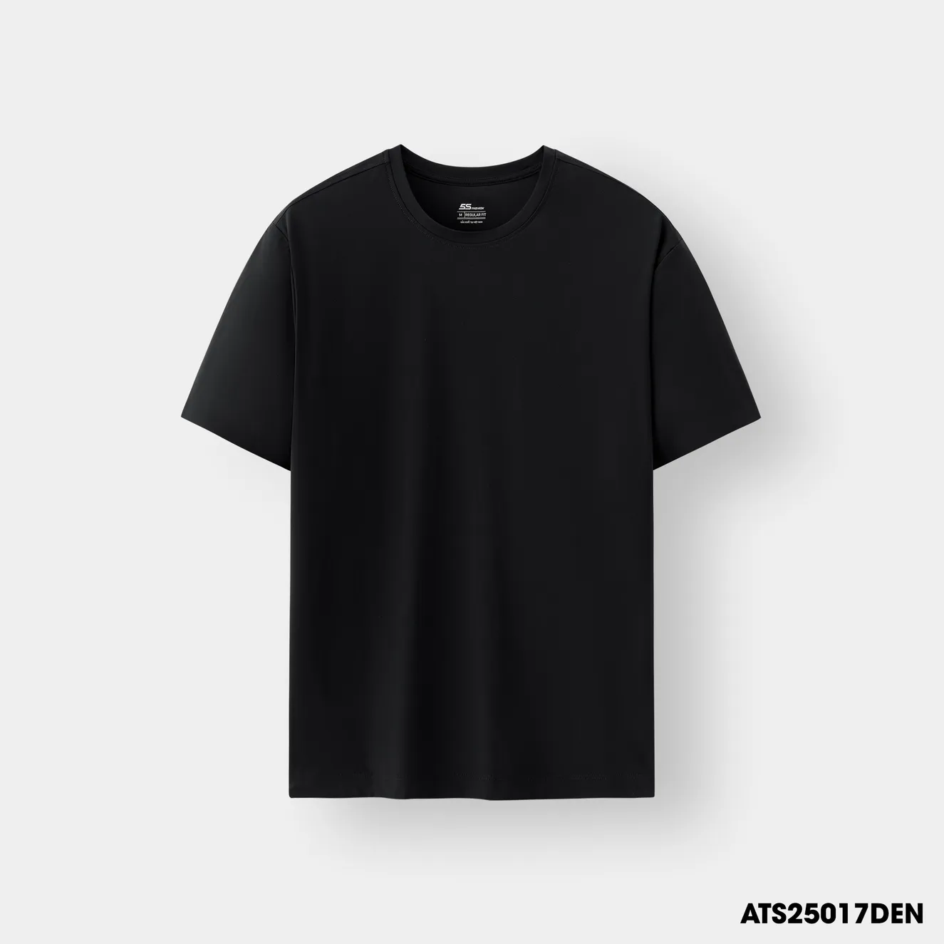 Áo Thun Nam Ngắn Tay Seamless 5S Fashion Trơn Regular ATS25017
