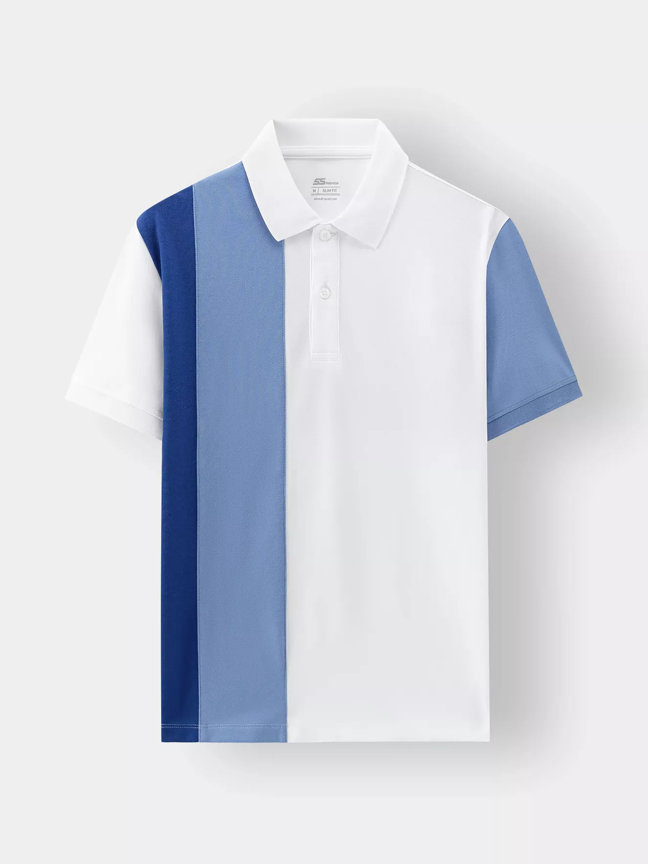 Áo Polo Nam 5S Fashion Can Phối Slimfit APC24089